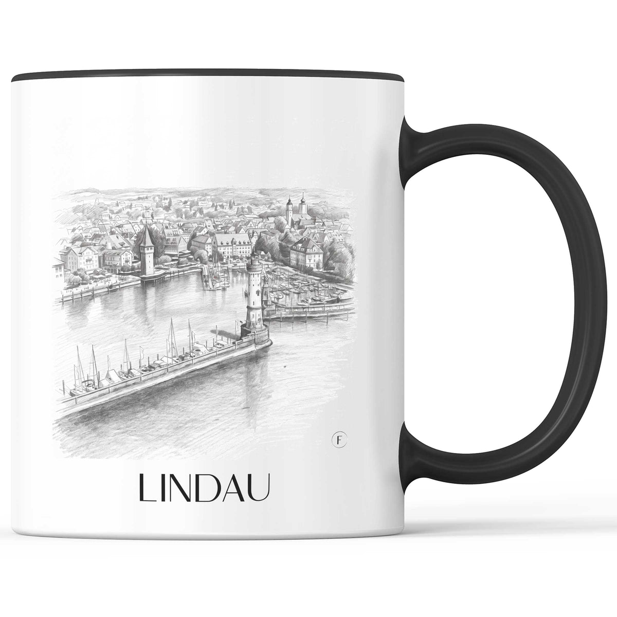 lindau-bodensee-deutschland-kaffeebecher-bleistift-zeichnung-drawing
