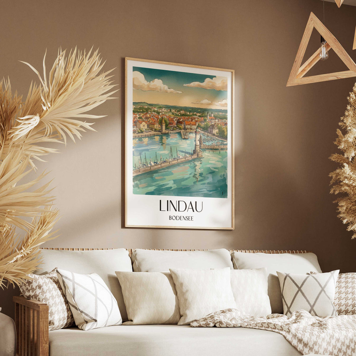 lindau-bodensee-deutschland-poster-aquarell