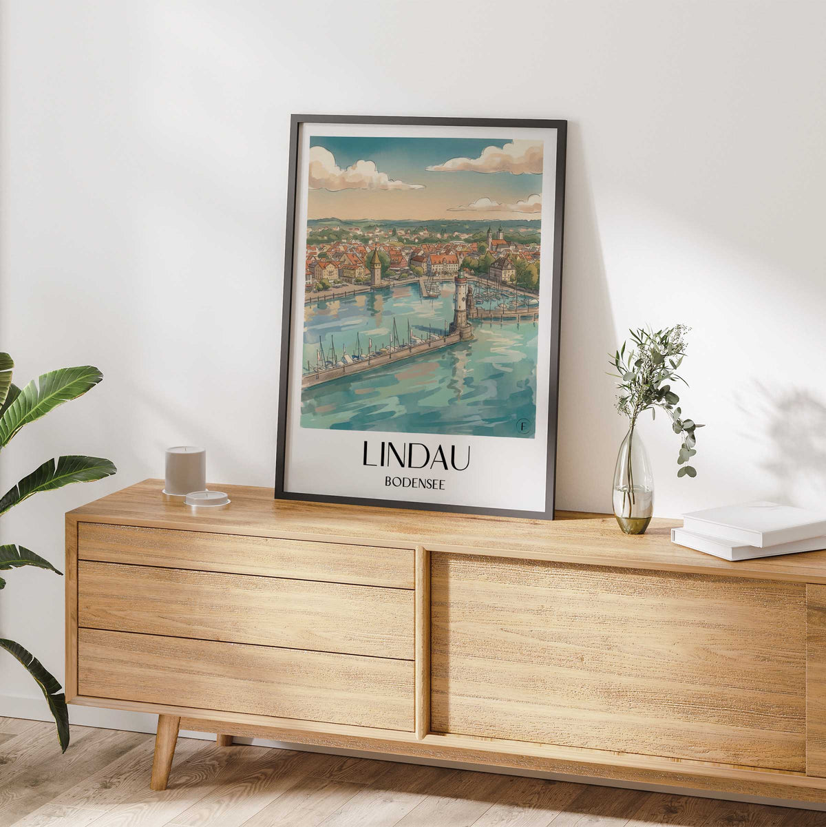 lindau-bodensee-deutschland-poster-aquarell