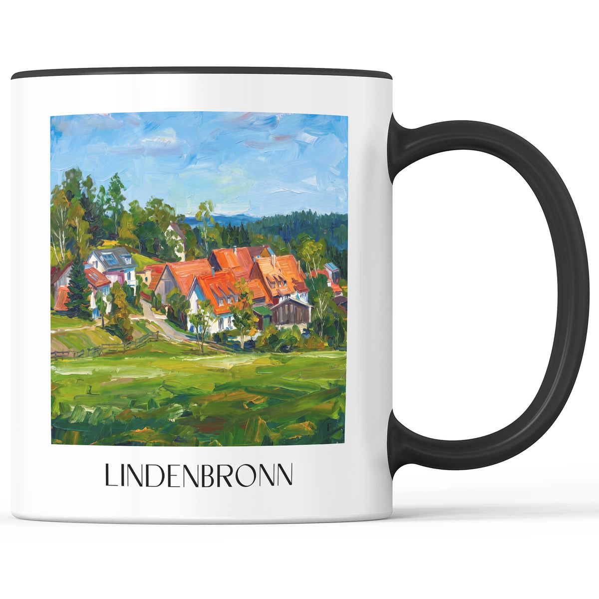 lindenbronn-schwäbische-alb-deutschland-kaffeebecher-oil-painting-oelgemaelde