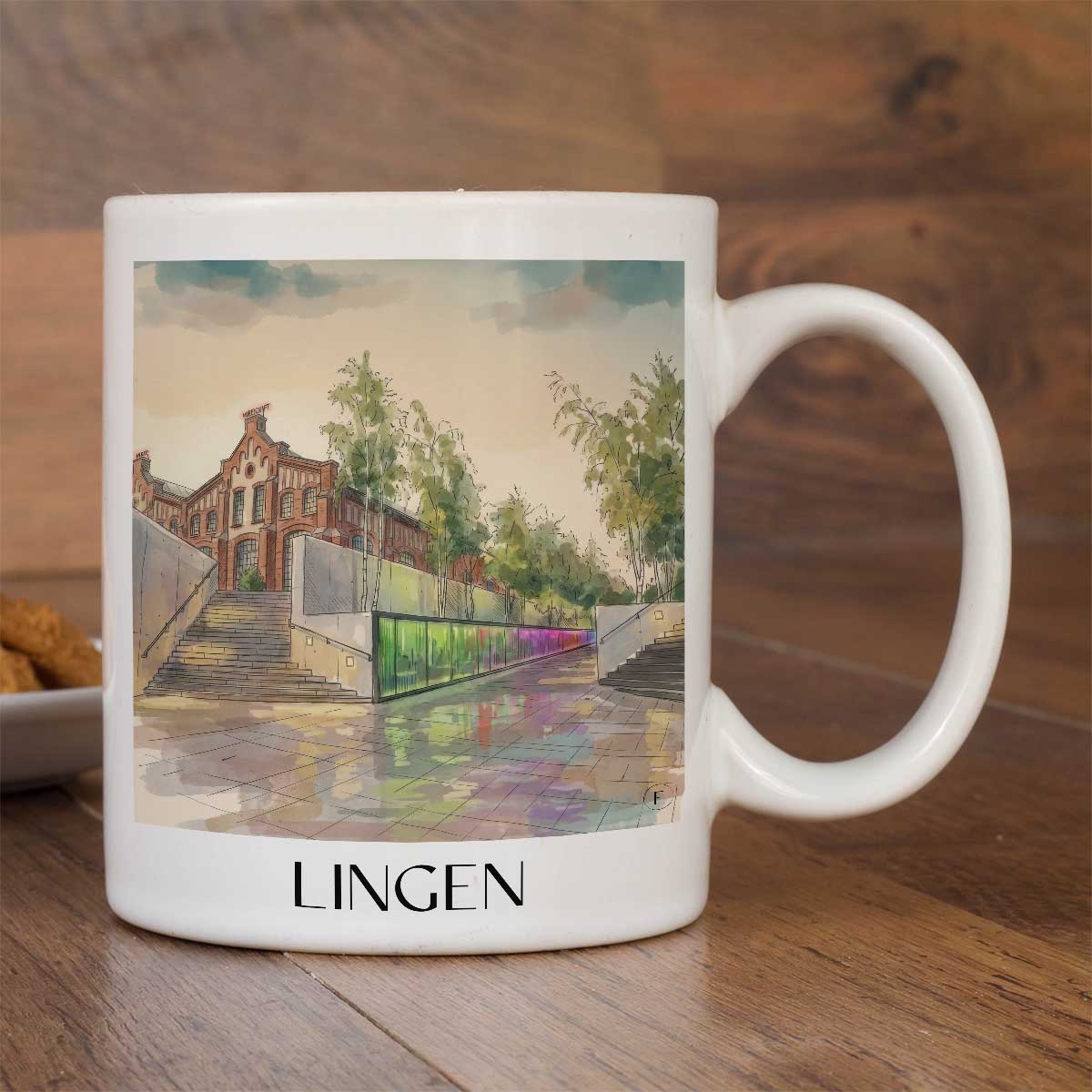 lingen-niedersachsen-deutschland-kaffeebecher-aquarell