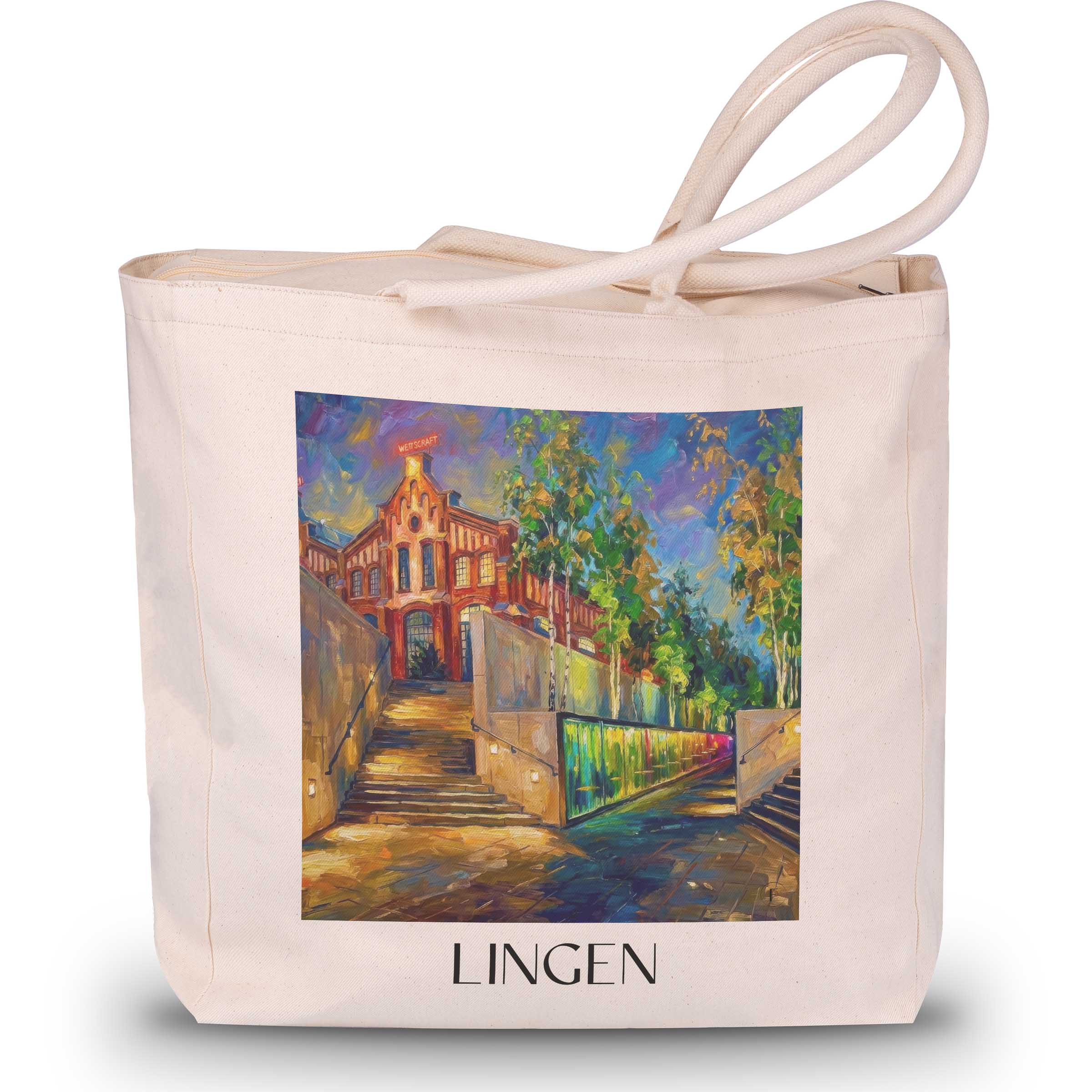 lingen-niedersachsen-deutschland-einkaufstasche-oil-painting-oelgemaelde