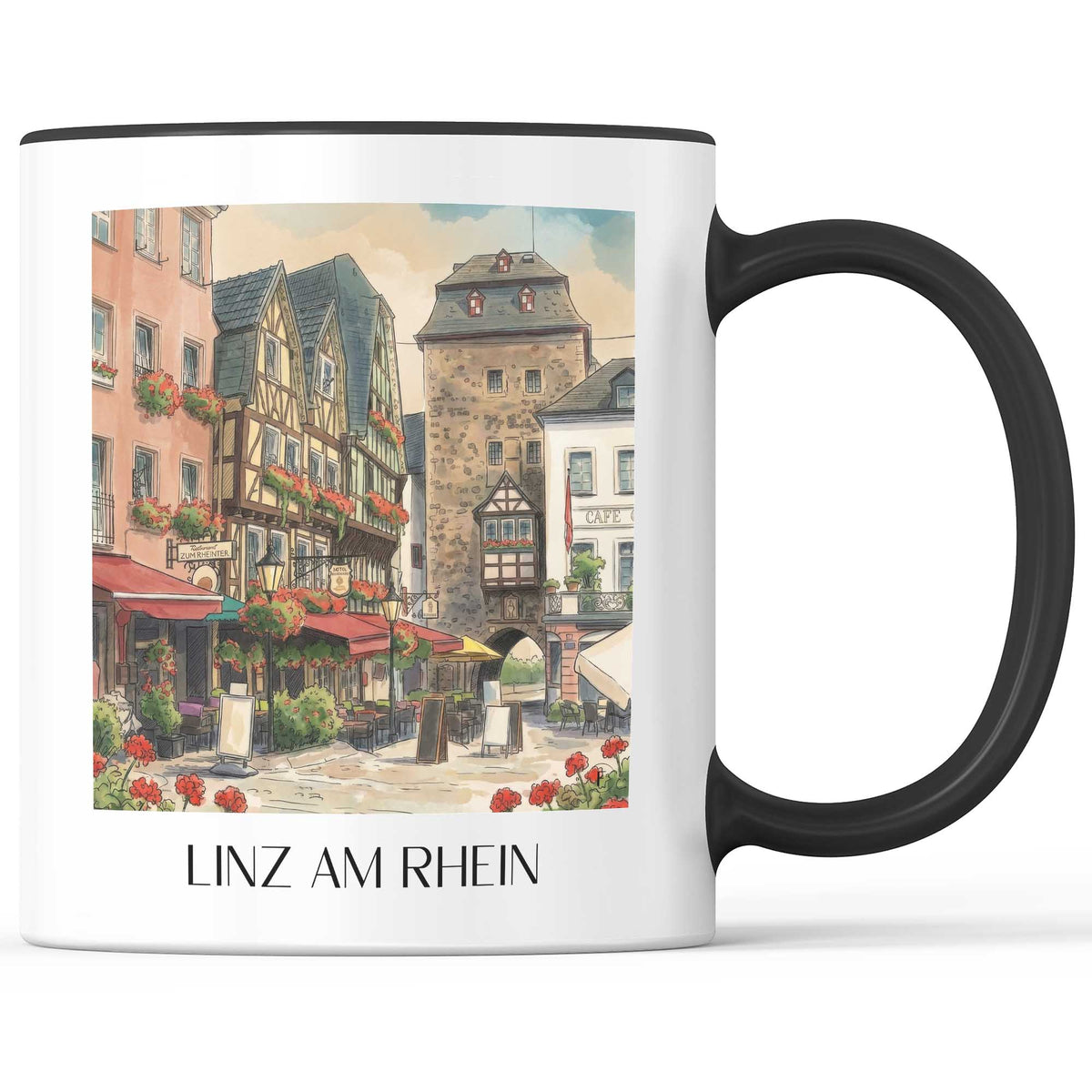 linz-am-rhein-mittelrhein-deutschland-kaffeebecher-aquarell