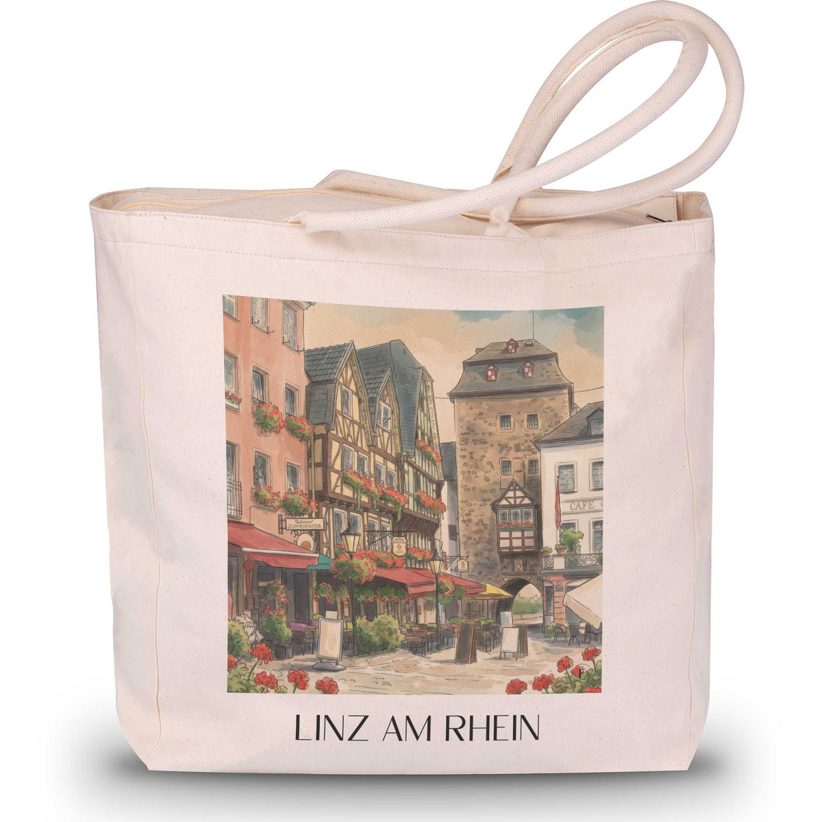 linz-am-rhein-mittelrhein-deutschland-einkaufstasche-aquarell