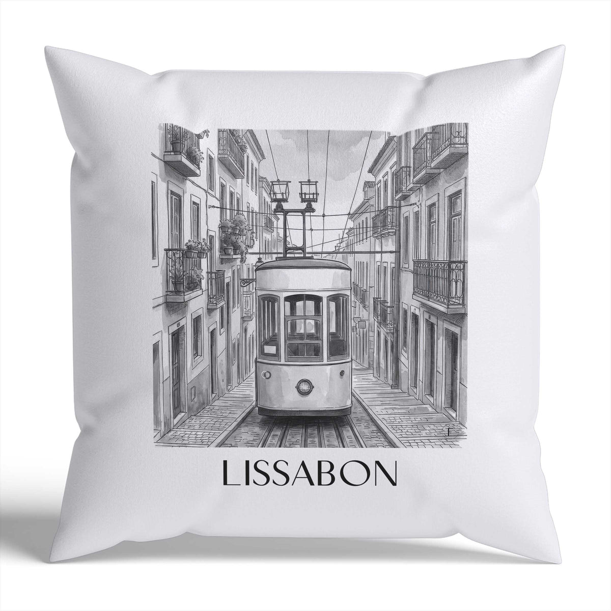 lissabon-portugal-portugal-kissenbezug-aquarell-schwarz-weiss