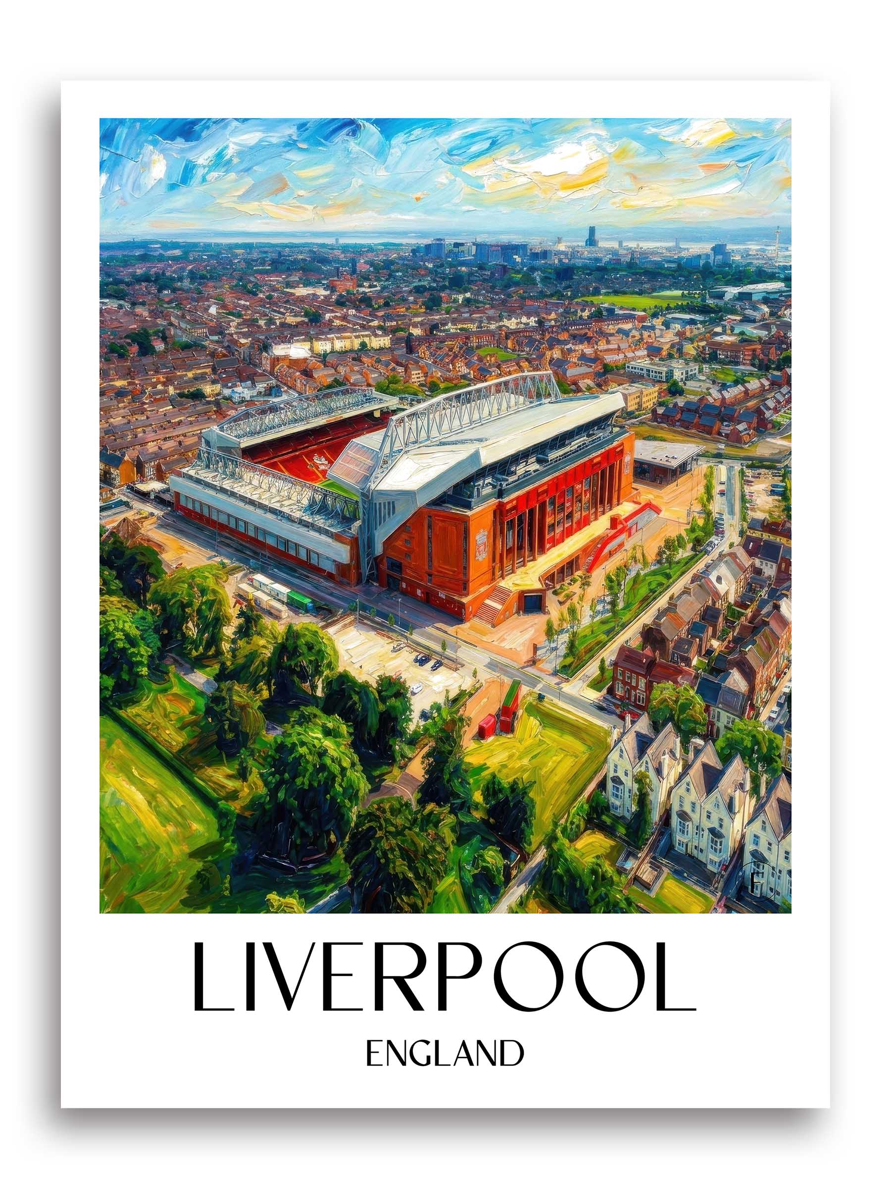 Liverpool Poster - - England Kunstdruck - Ölgemälde von A4 bis A1 - favplace