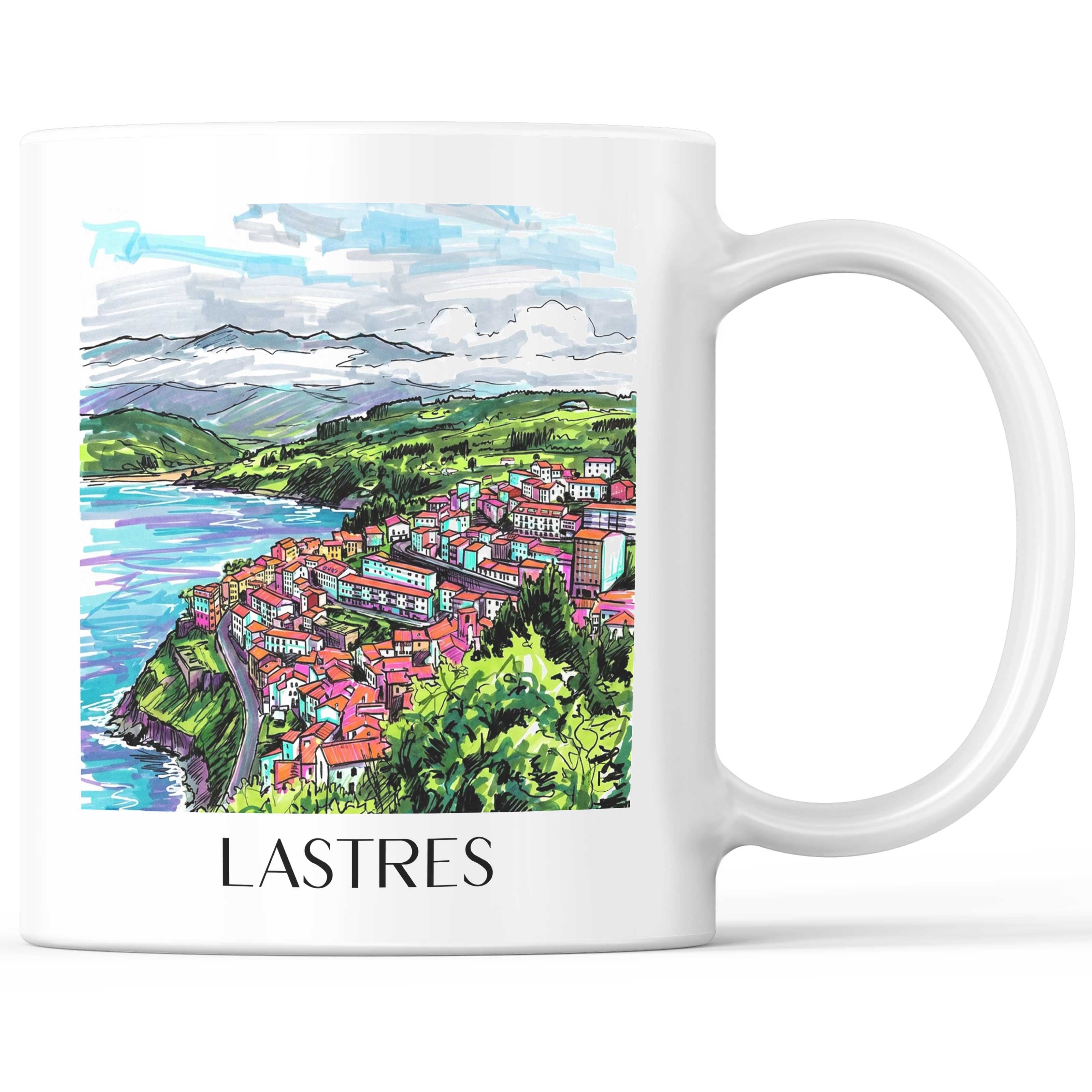 Llastres Kaffeebecher - Spanien - Spanien Becher - Kaffeetasse im Tag Graffiti Stil - favplace