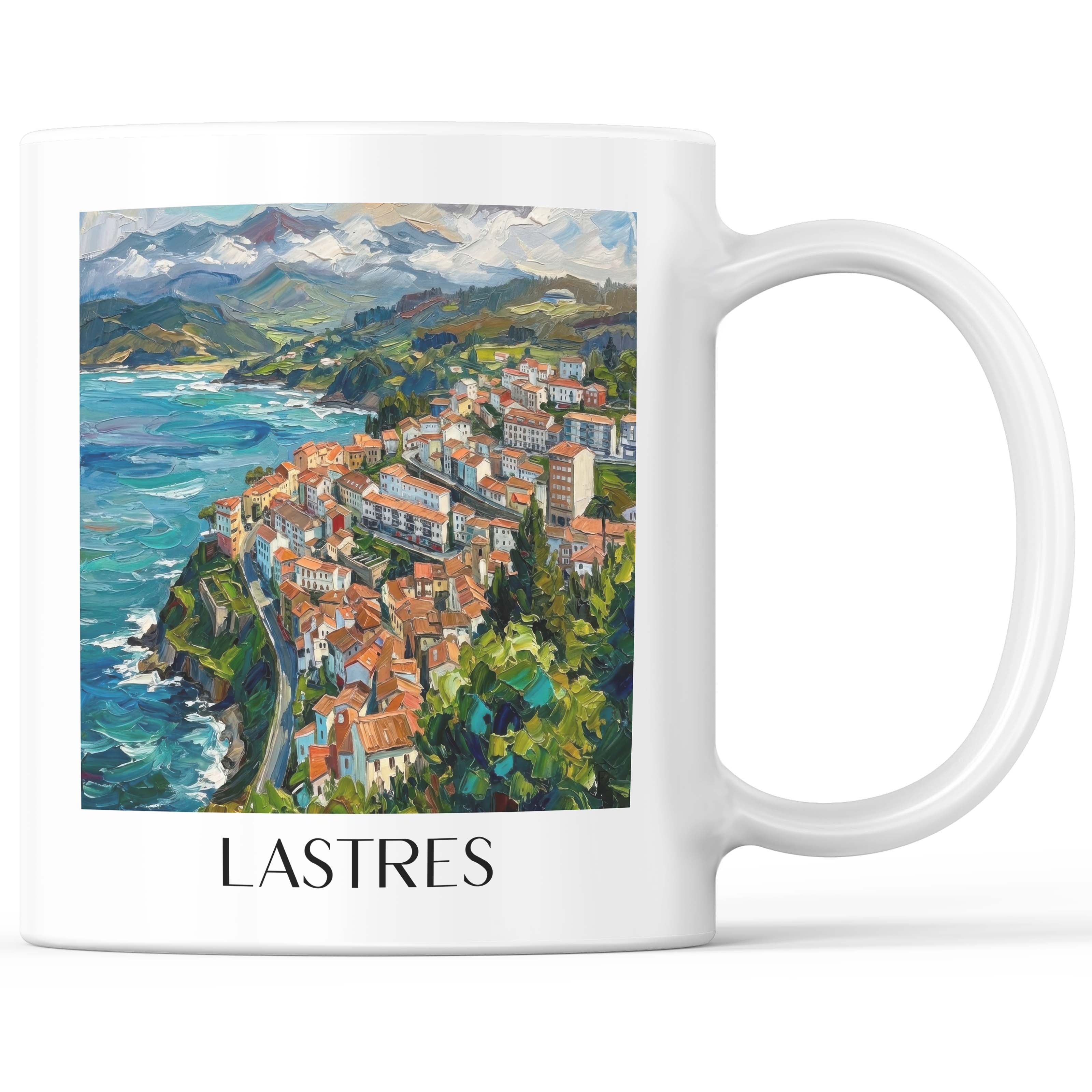 Llastres Kaffeebecher - Spanien - Spanien Becher - Kaffeetasse im Ölgemälde Stil - favplace