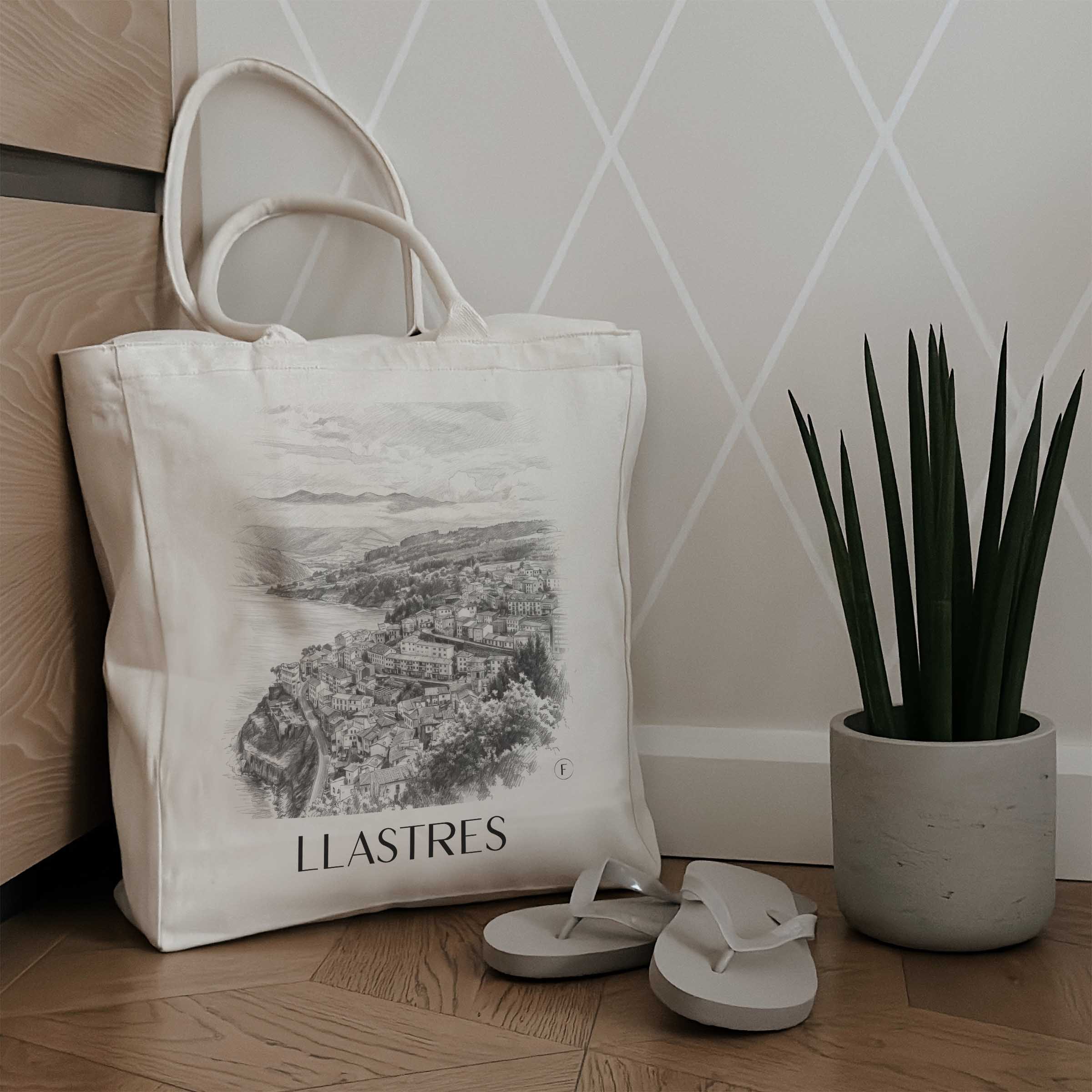 llastres-spanien-spanien-einkaufstasche-bleistift-zeichnung-drawing