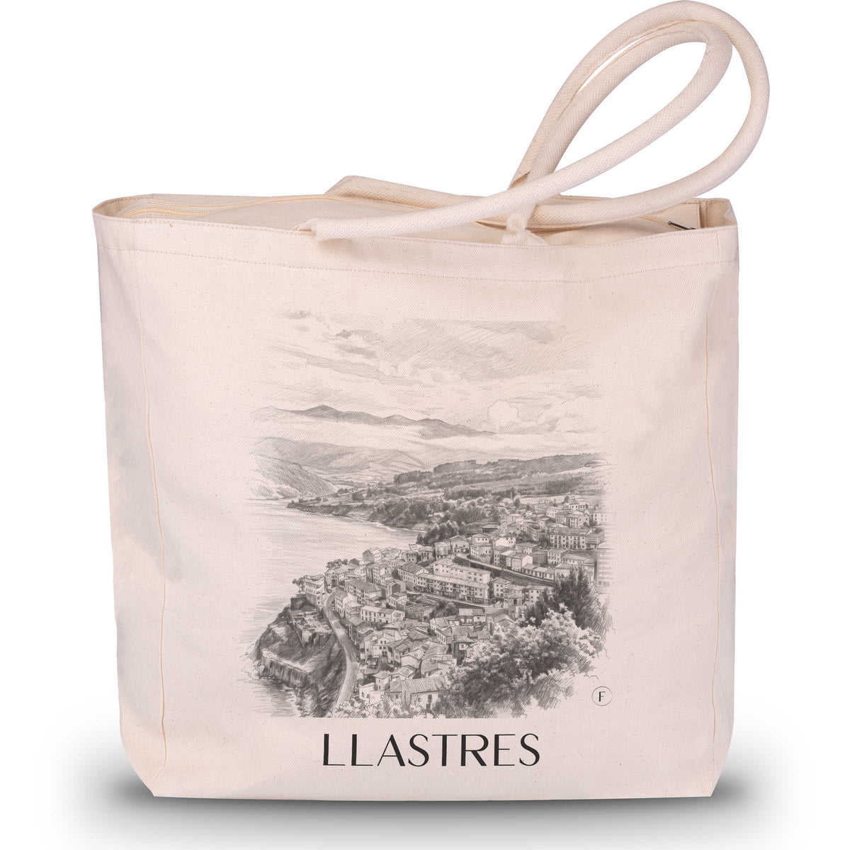Llastres Shopping Tasche - Spanien - Spanien Tote Bag - Einkaufstasche im Zeichnung Stil - favplace