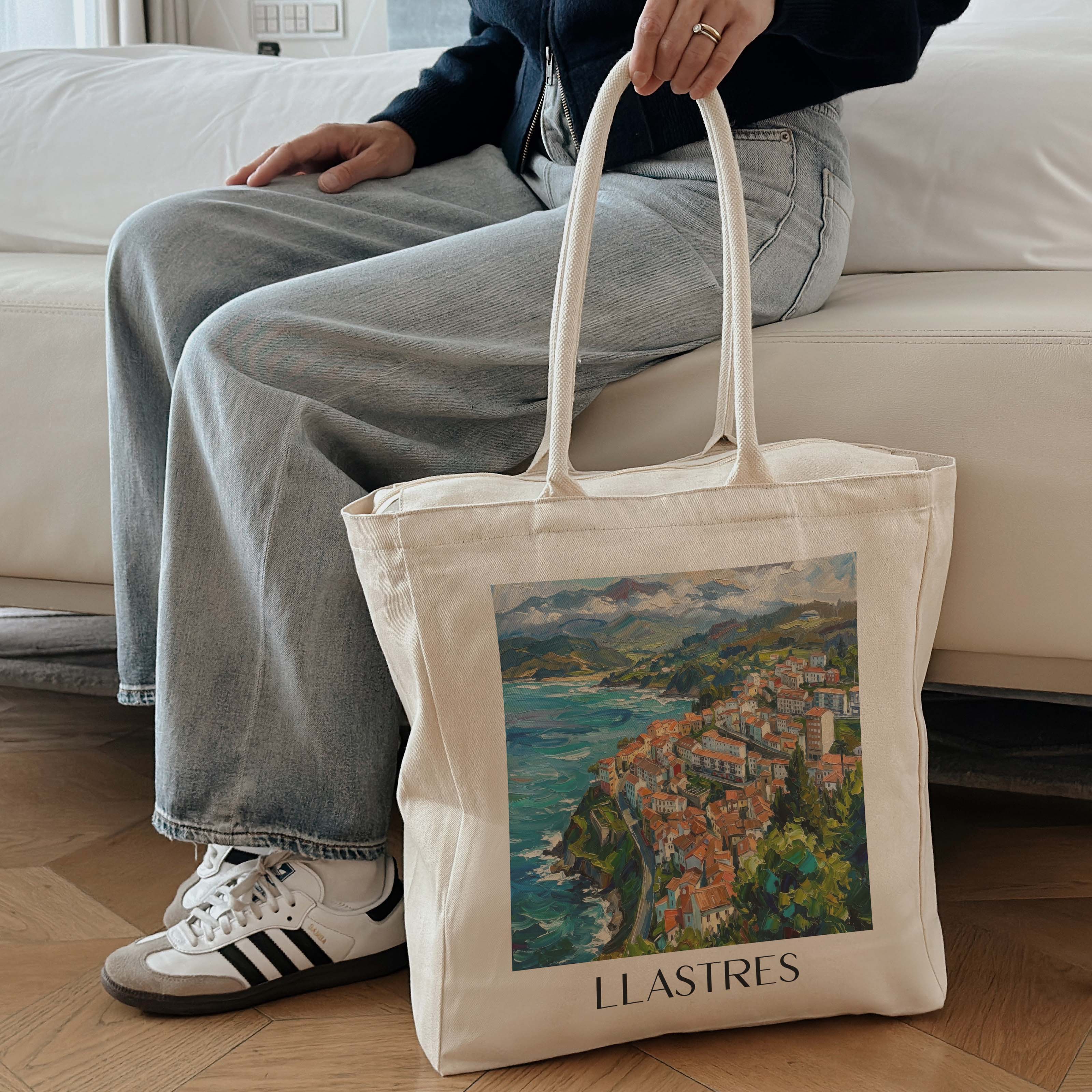 llastres-spanien-spanien-einkaufstasche-oil-painting-oelgemaelde
