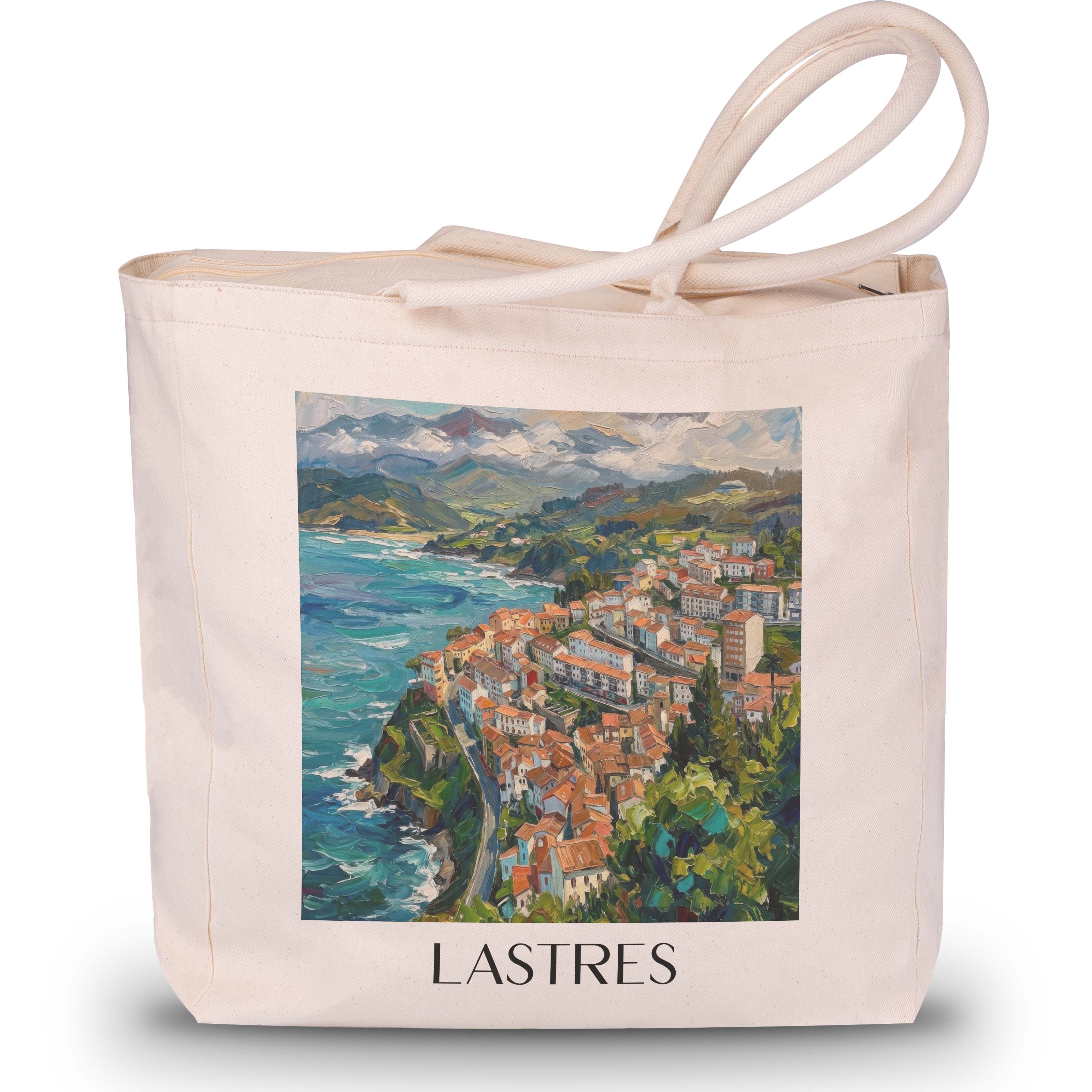 Llastres Shopping Tasche - Spanien - Spanien Tote Bag - Einkaufstasche im Ölgemälde Stil - favplace