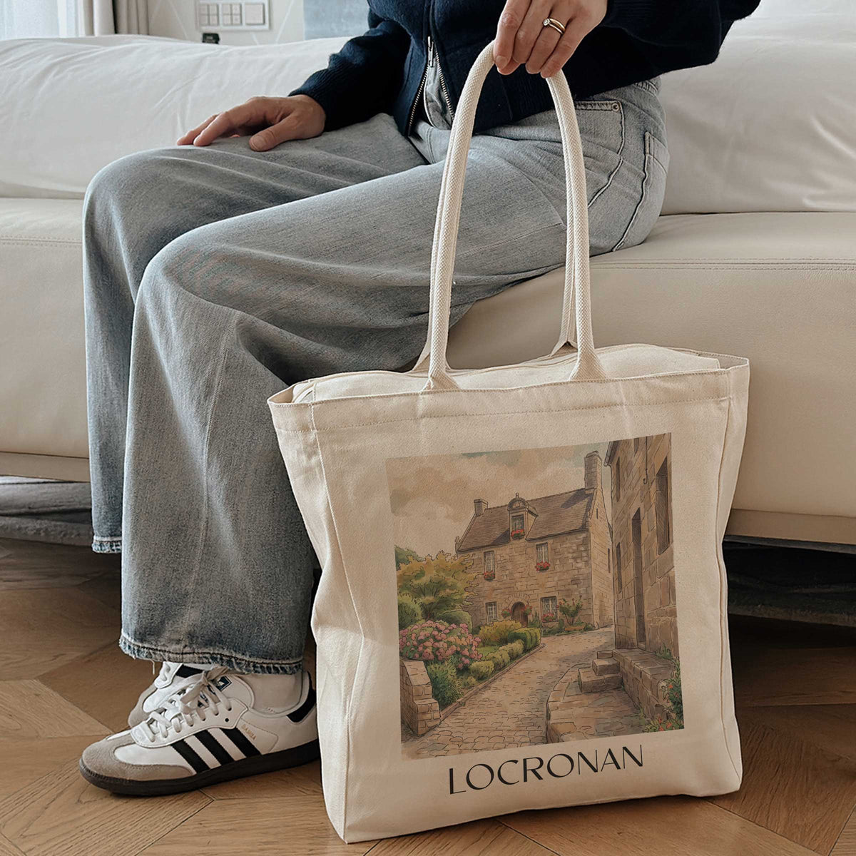 locronan-cornouaille-frankreich-einkaufstasche-aquarell