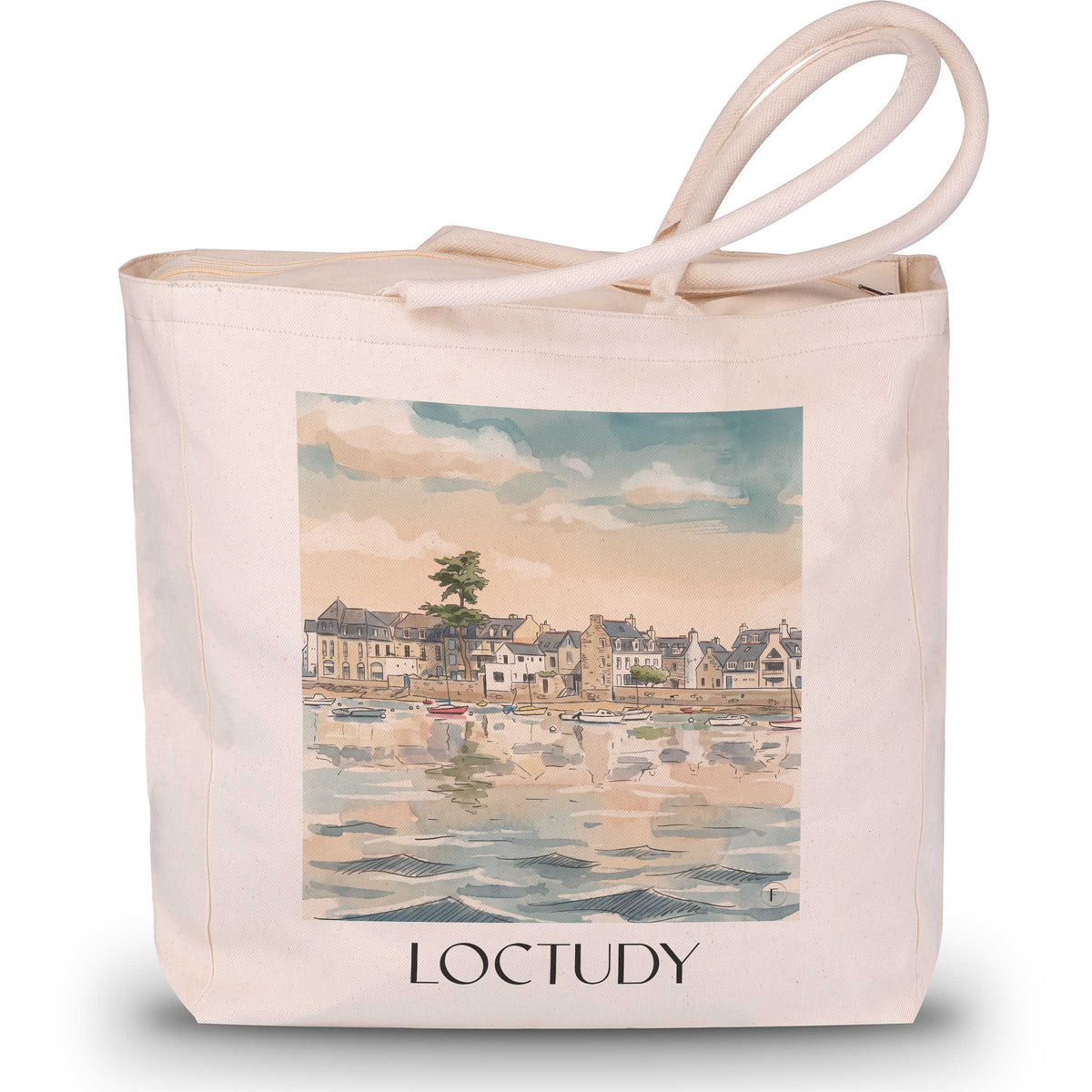 loctudy-pays-bigouden-frankreich-einkaufstasche-aquarell
