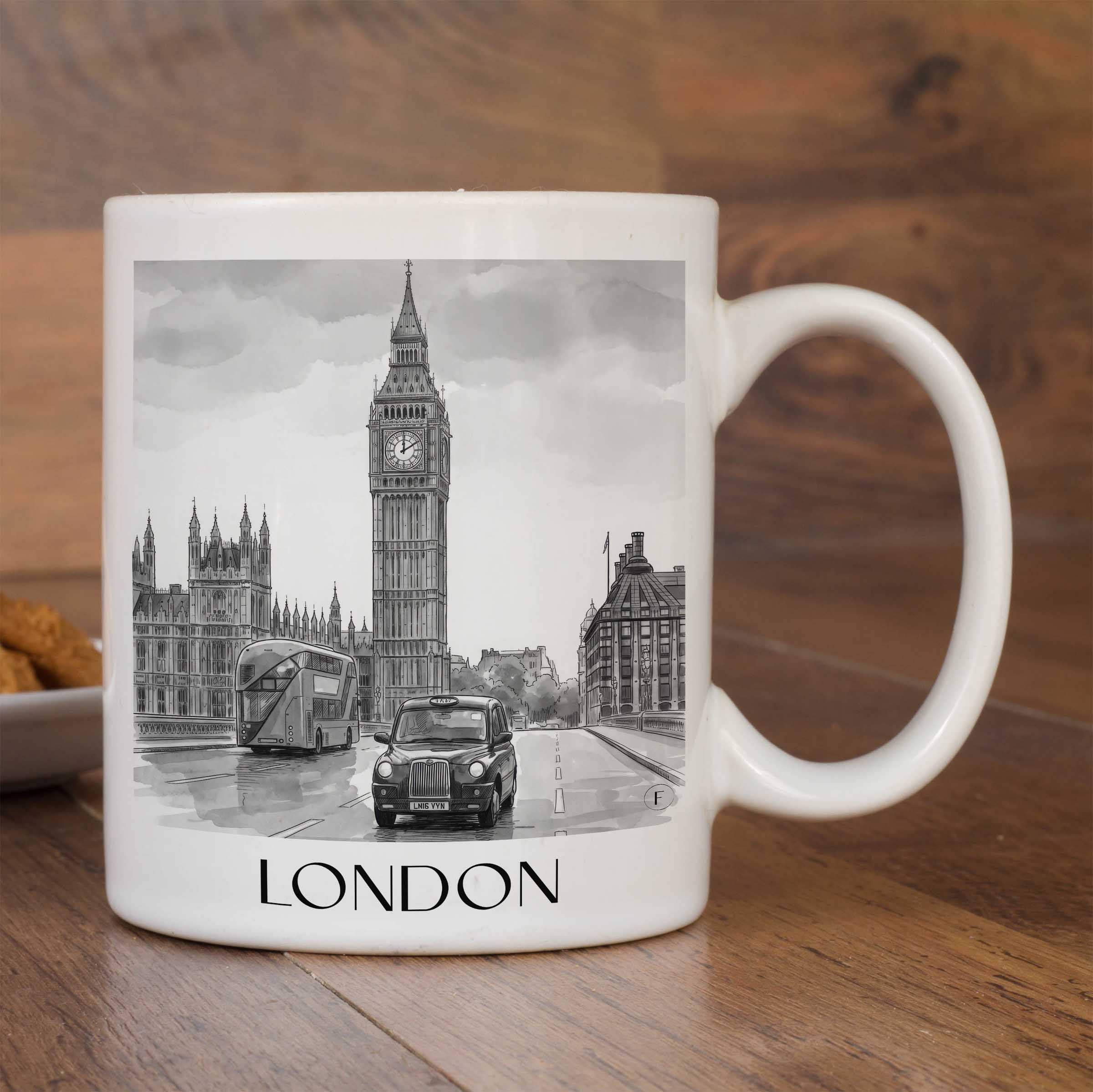 london-england-kaffeebecher-aquarell-schwarz-weiss