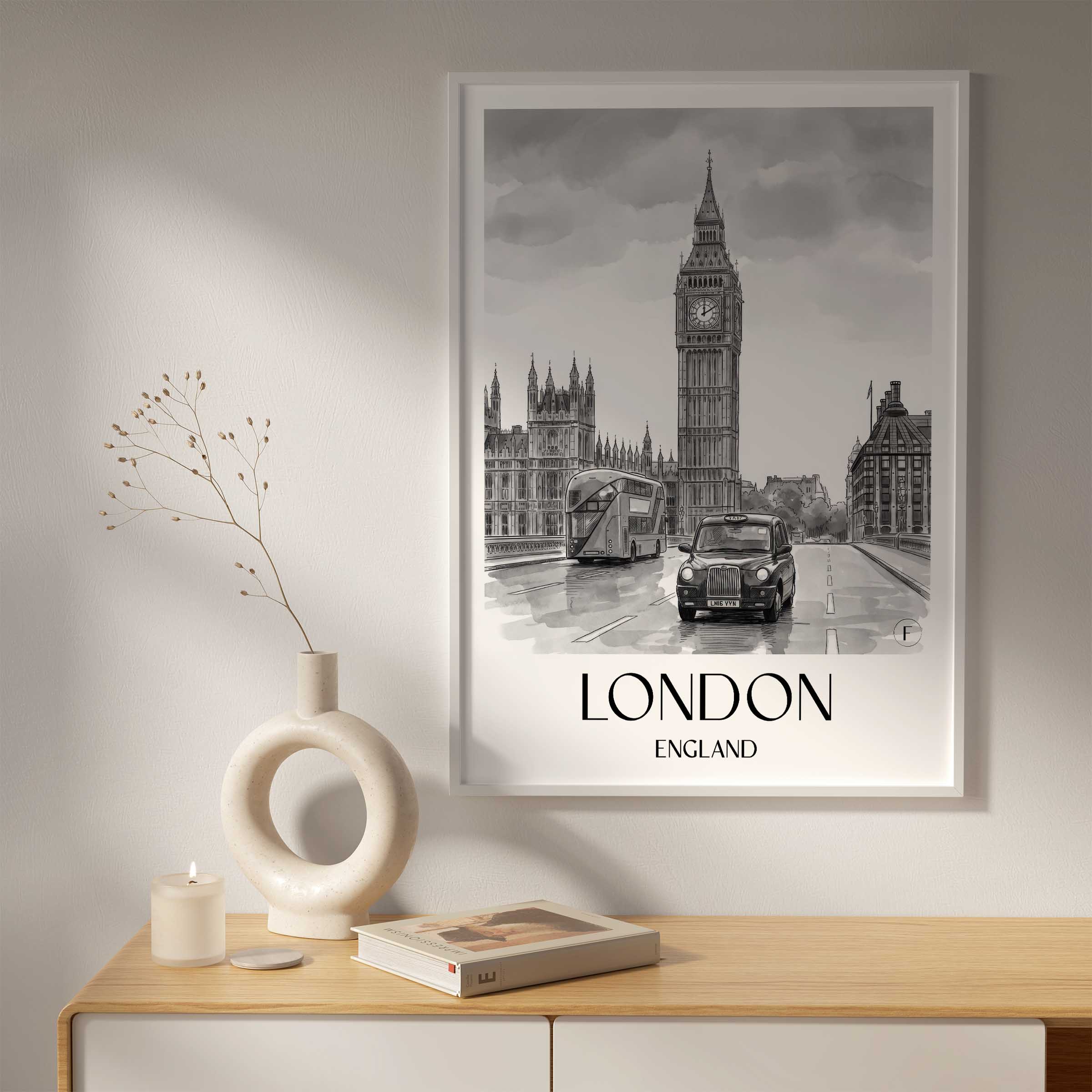 london-england-poster-aquarell-schwarz-weiss