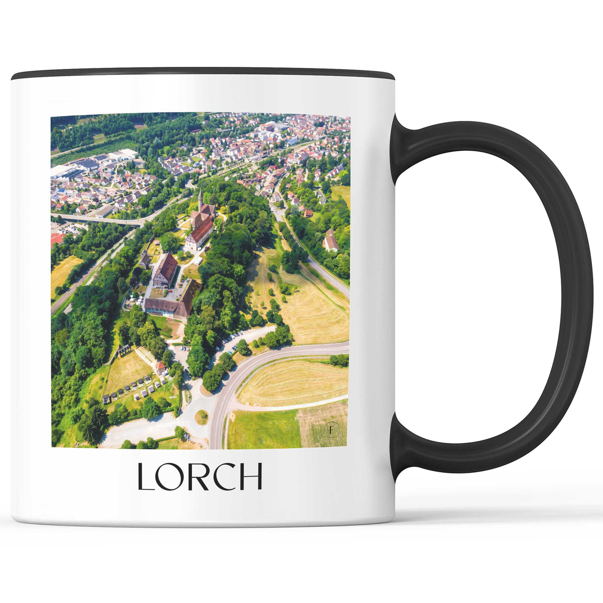 Lorch Kaffeebecher - Remstal - Deutschland Becher - Kaffeetasse im Ölgemälde Stil - favplace