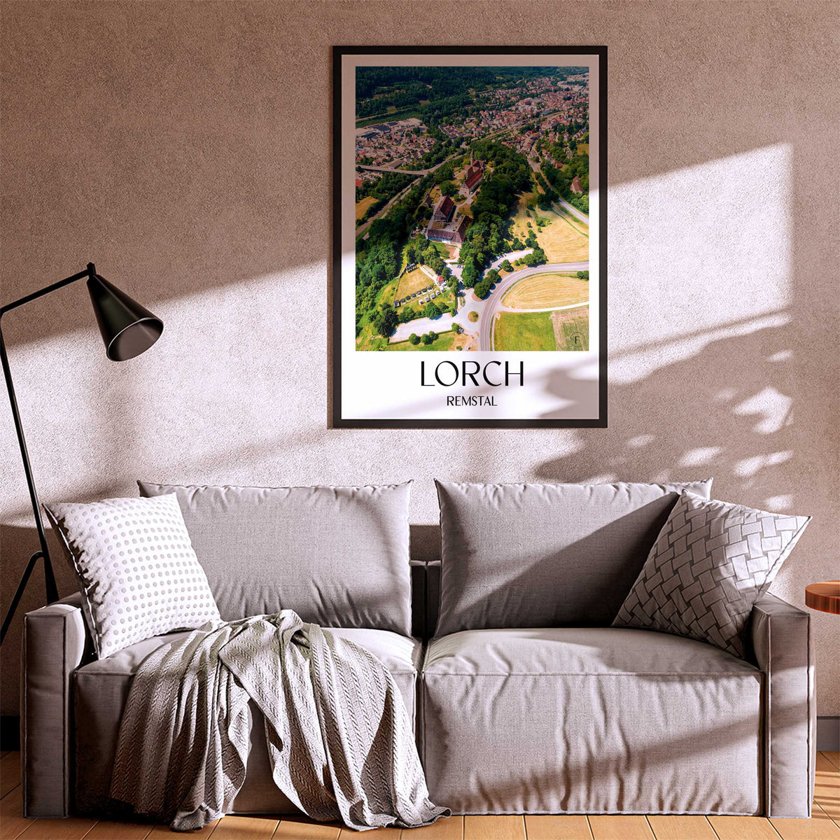 lorch-remstal-deutschland-poster-oil-painting-oelgemaelde