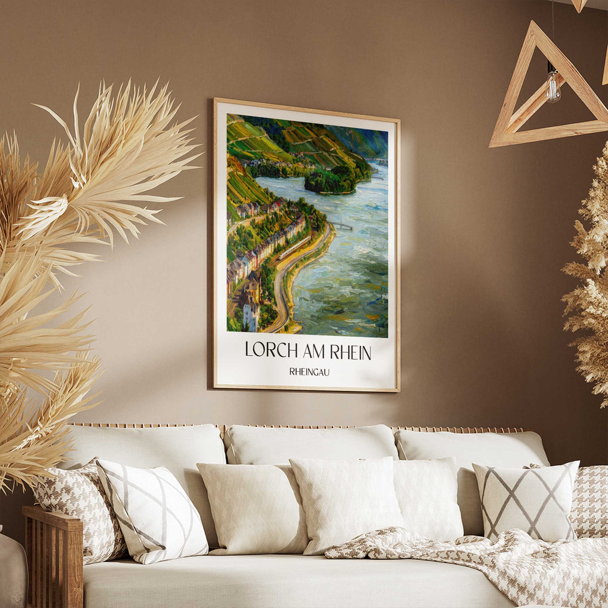 lorch-am-rhein-rheingau-deutschland-poster-oil-painting-oelgemaelde