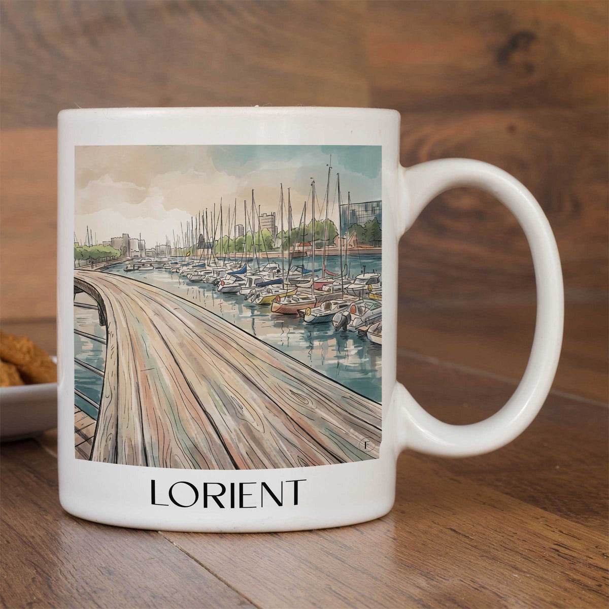 lorient-morbihan-frankreich-kaffeebecher-aquarell