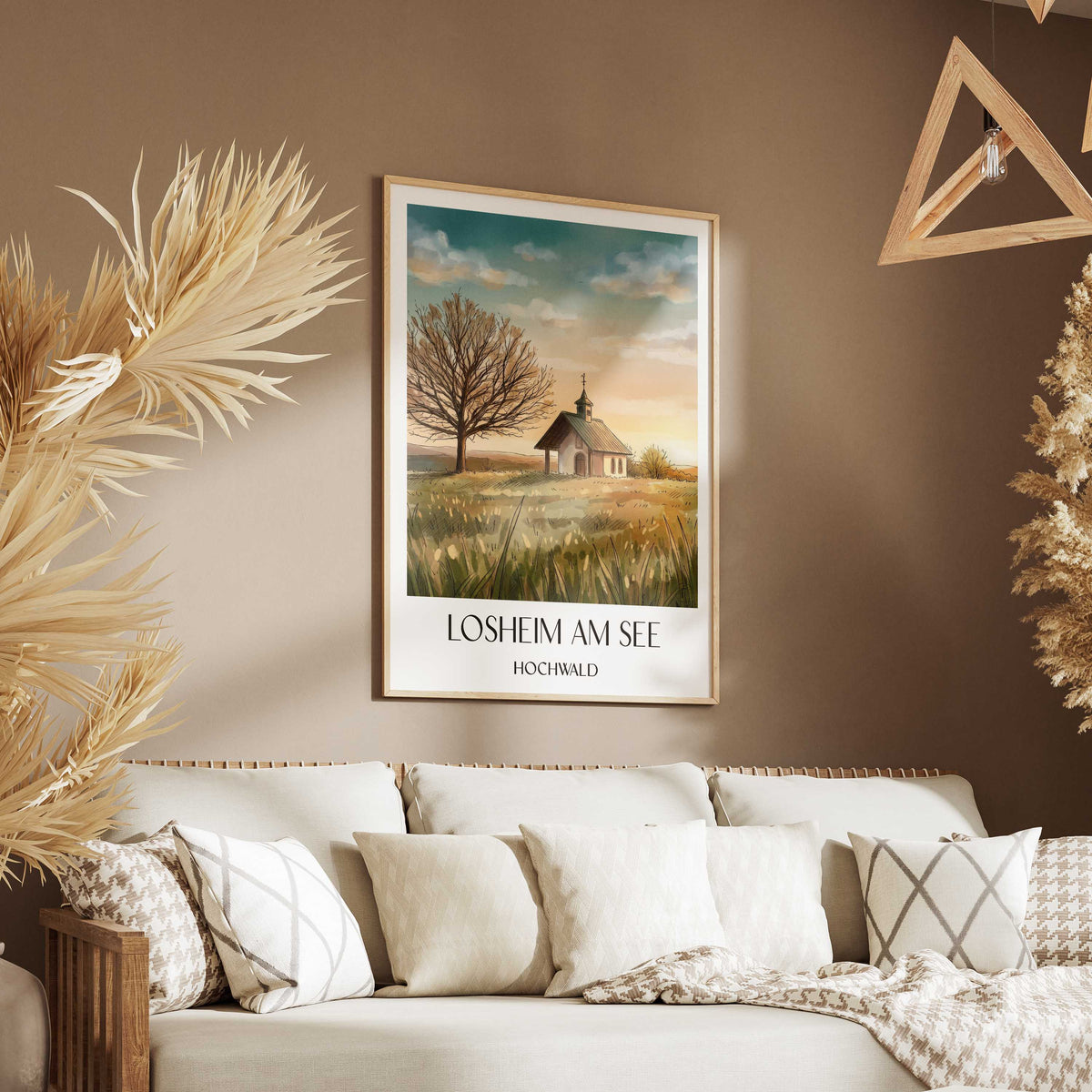 losheim-am-see-hochwald-deutschland-poster-aquarell