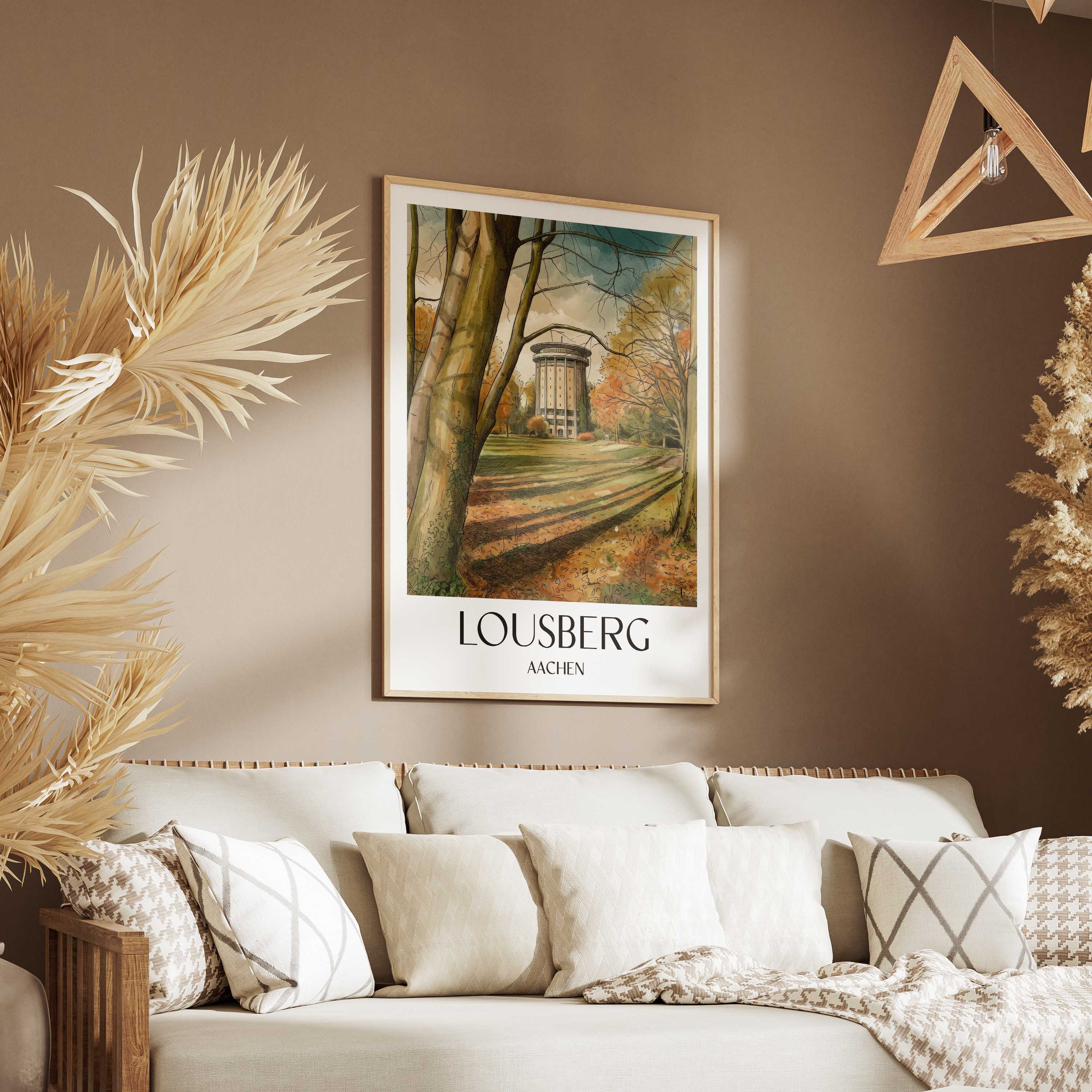 lousberg-aachen-deutschland-poster-aquarell