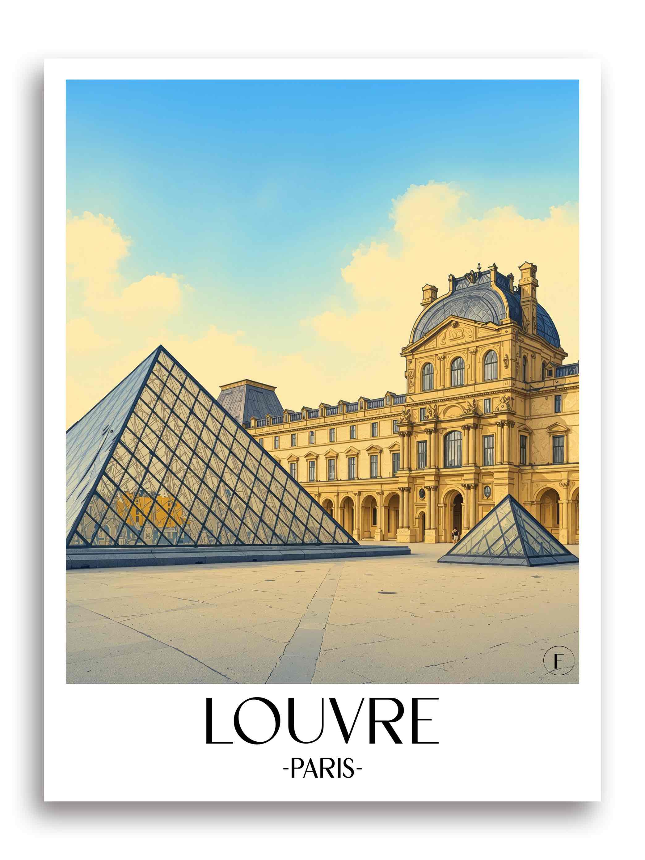 louvre-paris-frankreich-poster-aquarell