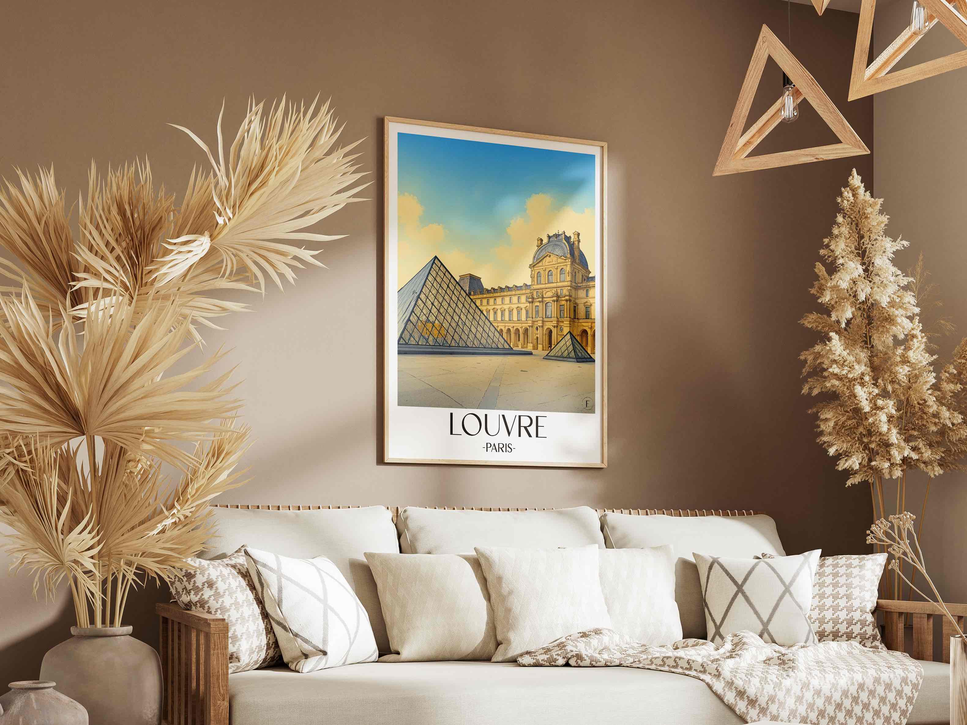 louvre-paris-frankreich-poster-aquarell