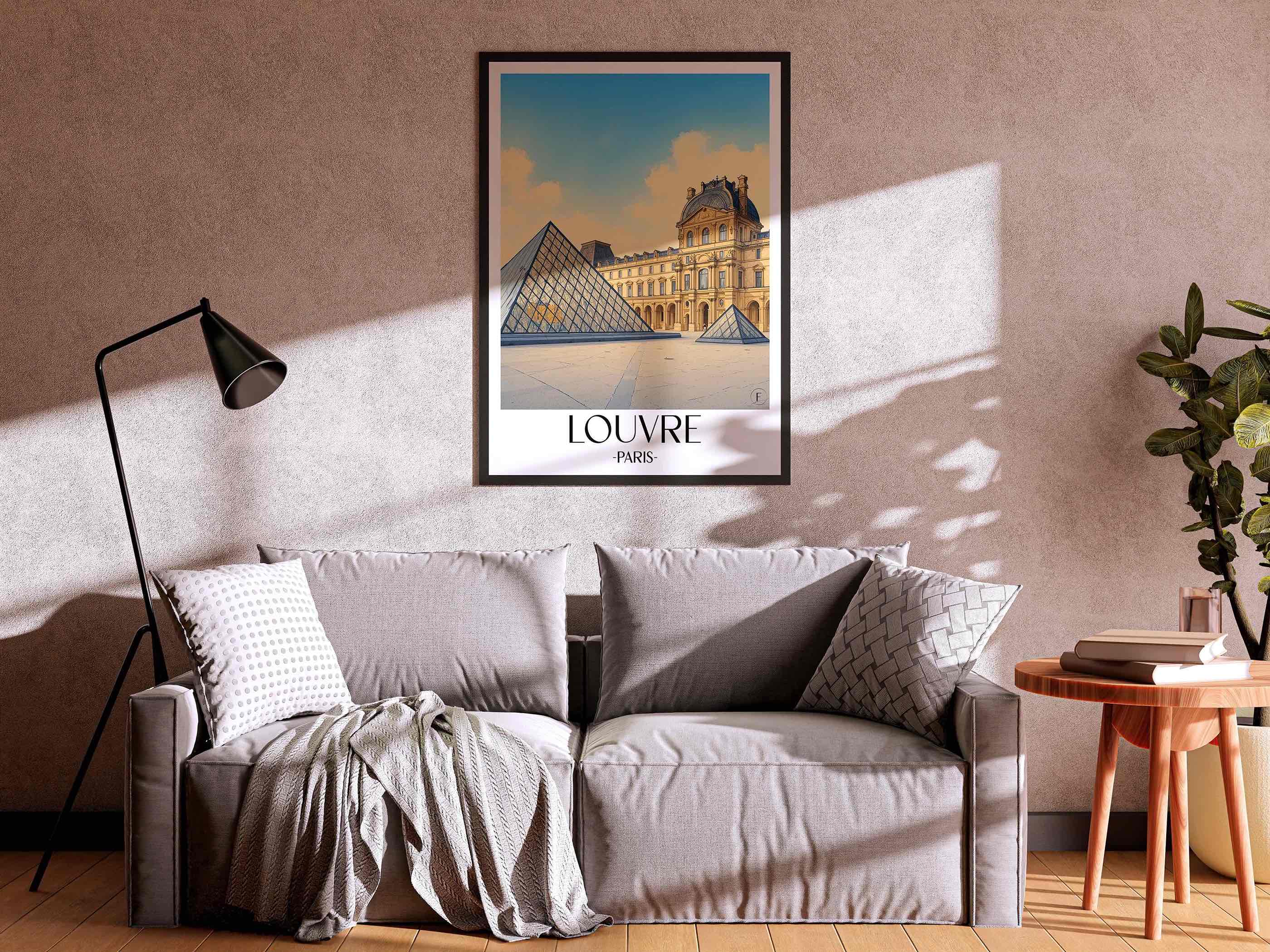 louvre-paris-frankreich-poster-aquarell