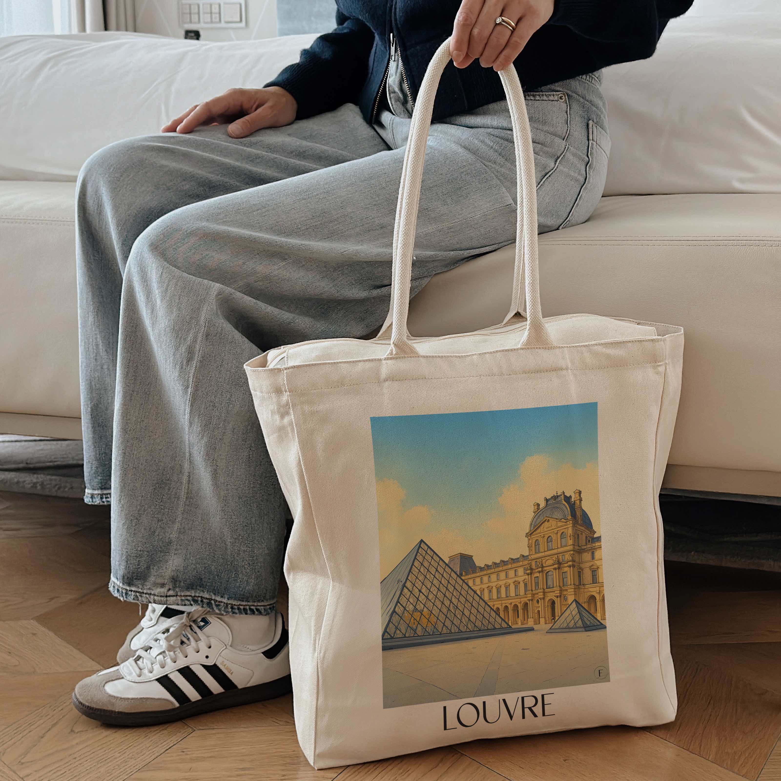 louvre-paris-frankreich-einkaufstasche-aquarell