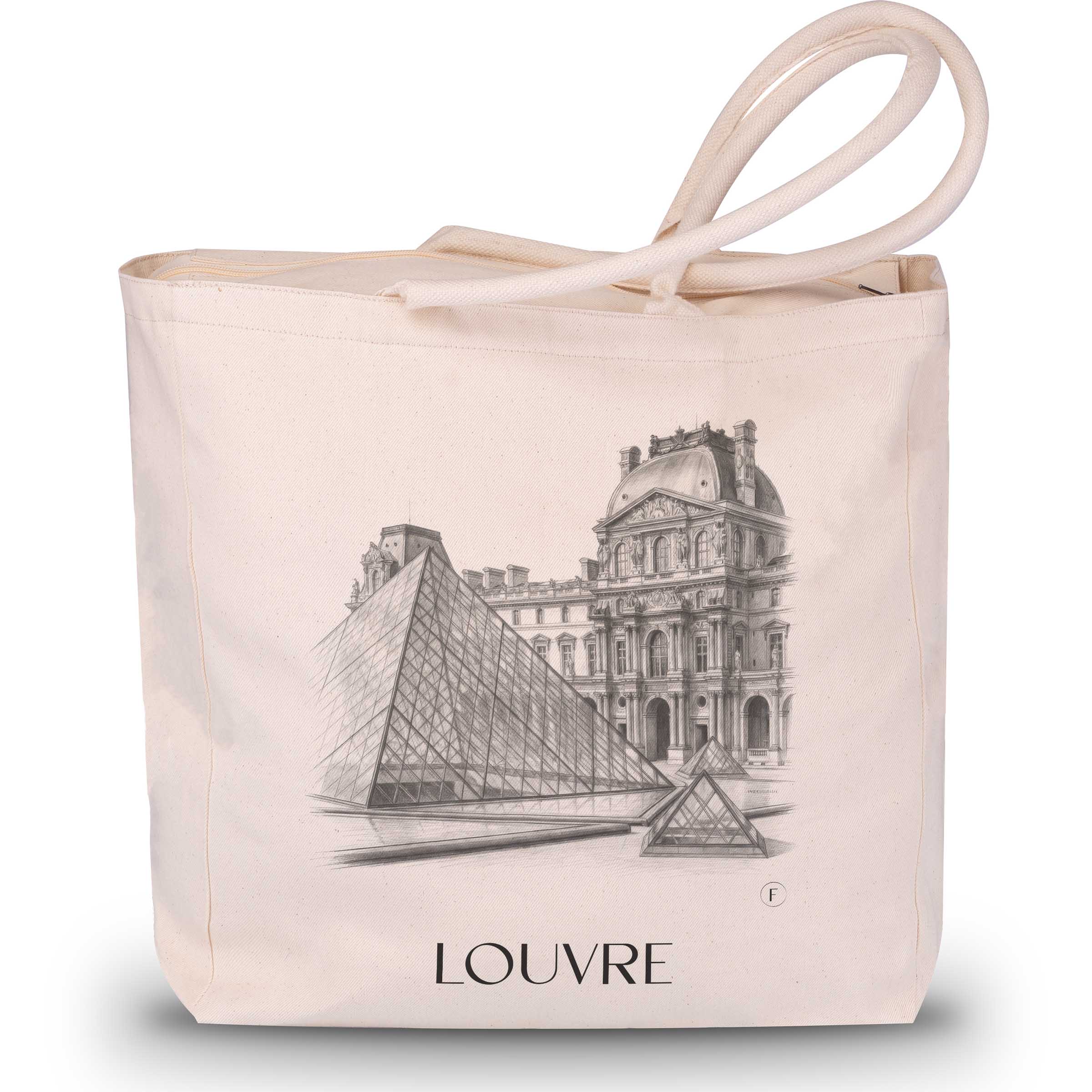 louvre-paris-frankreich-einkaufstasche-bleistift-zeichnung-drawing