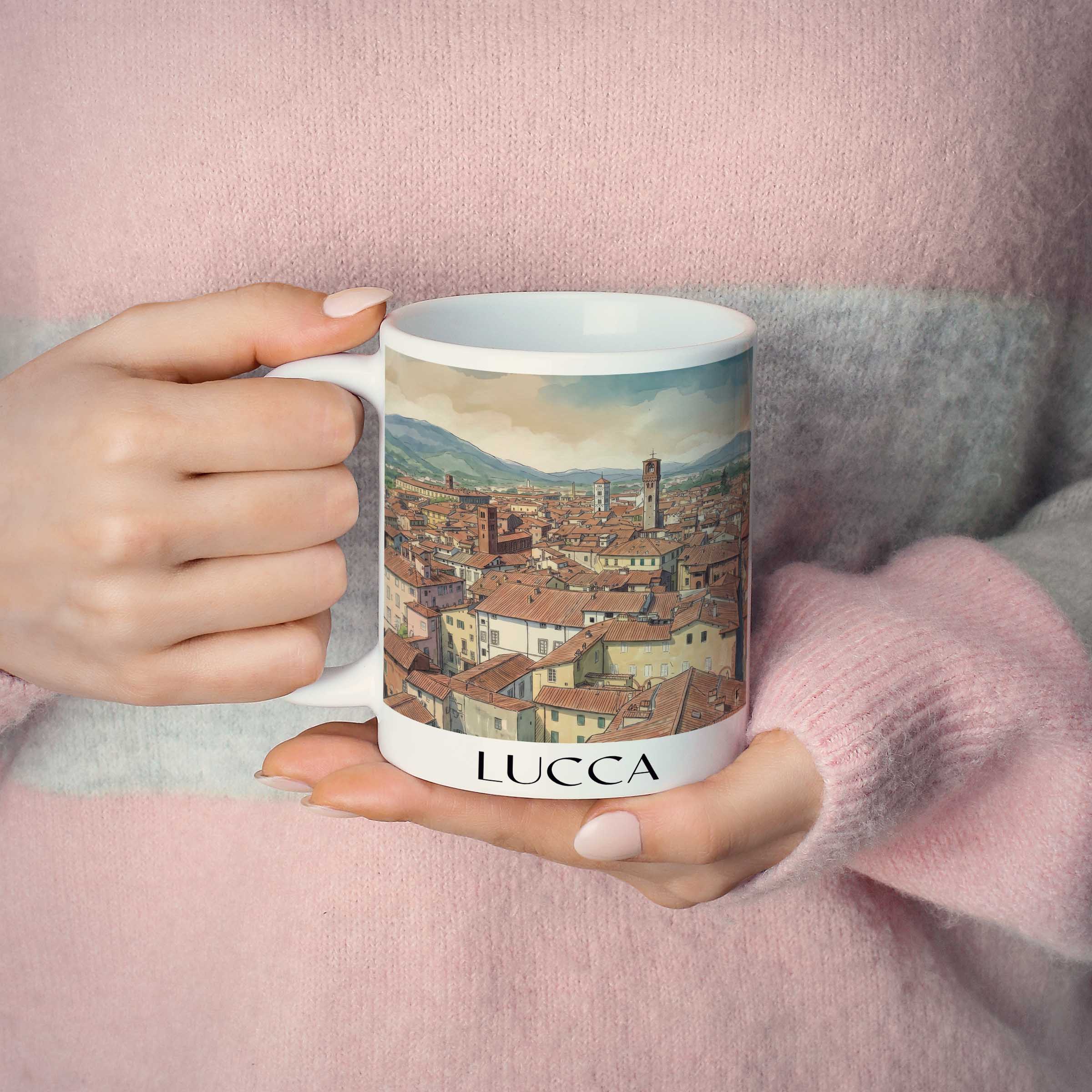 lucca-toskana-italien-kaffeebecher-aquarell