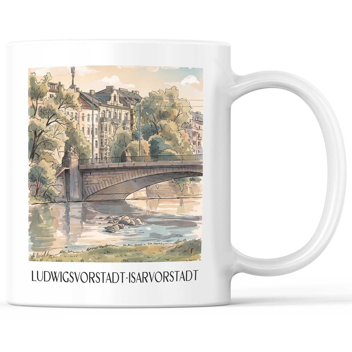 ludwigsvorstadt-isarvorstadt-münchen-deutschland-kaffeebecher-aquarell