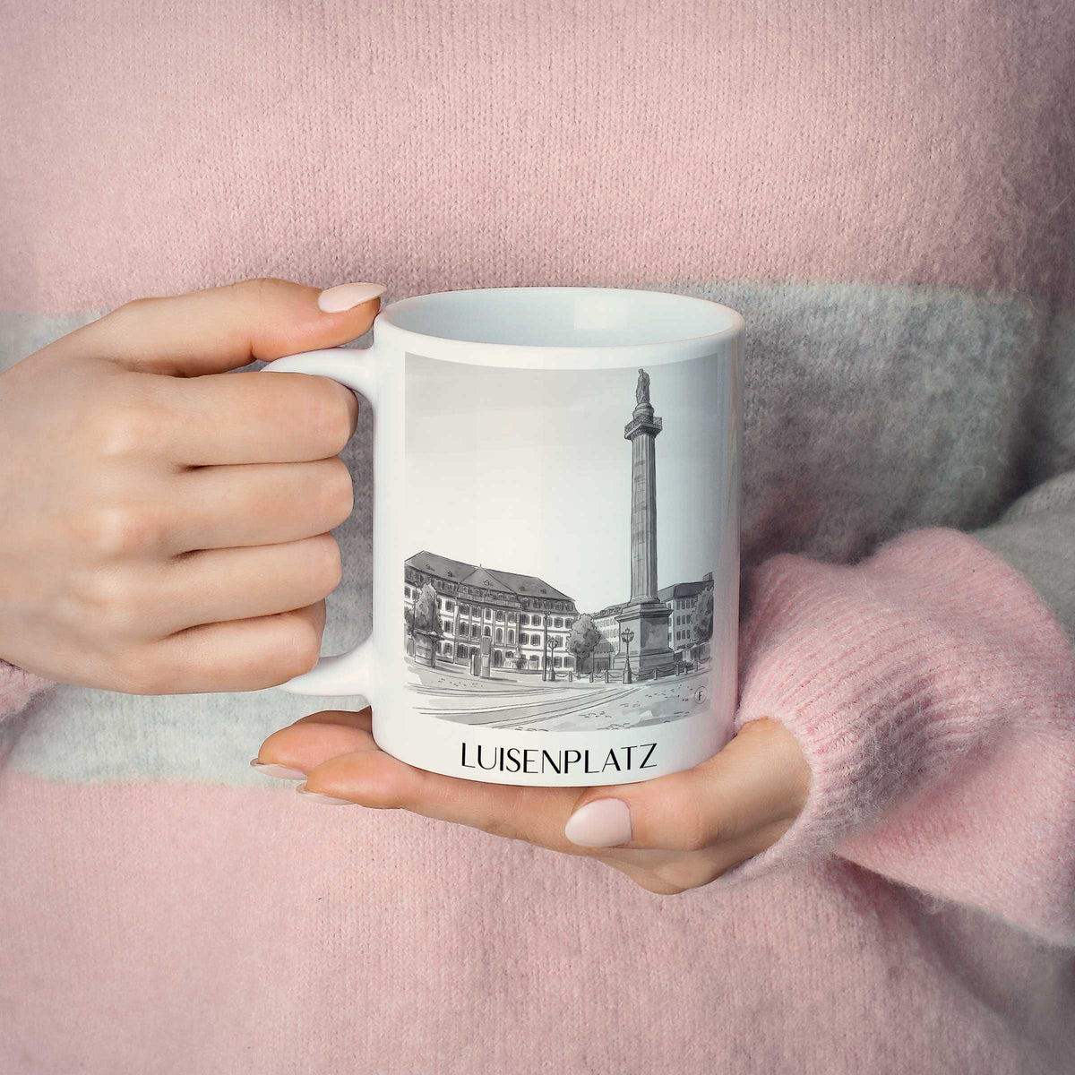 luisenplatz-darmstadt-deutschland-kaffeebecher-aquarell-schwarz-weiss