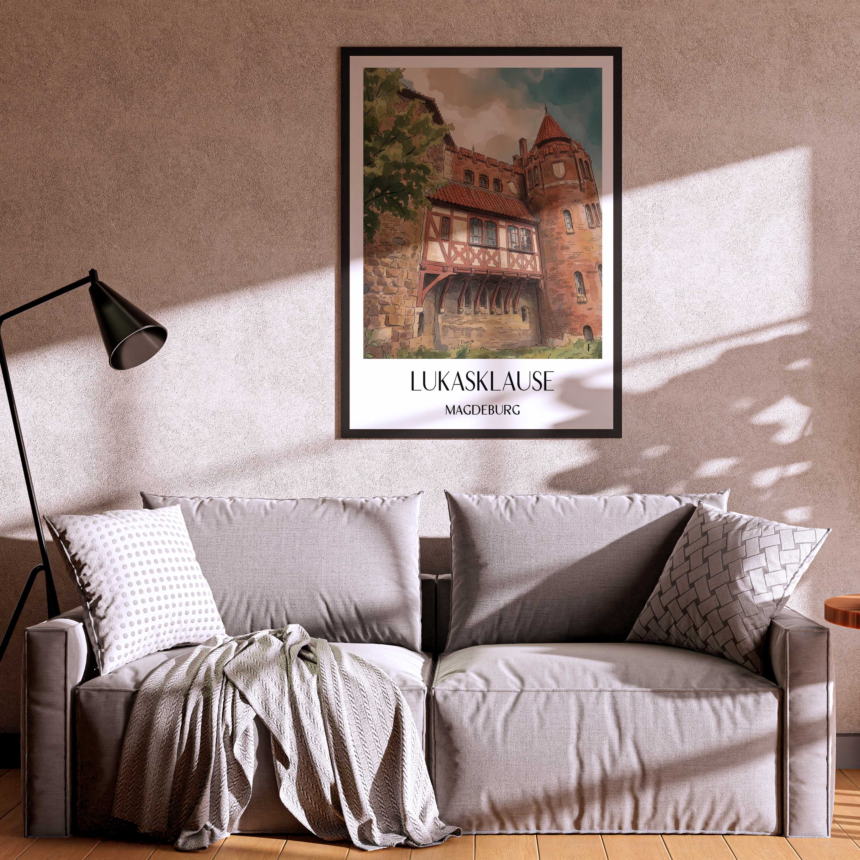 lukasklause-magdeburg-deutschland-poster-aquarell