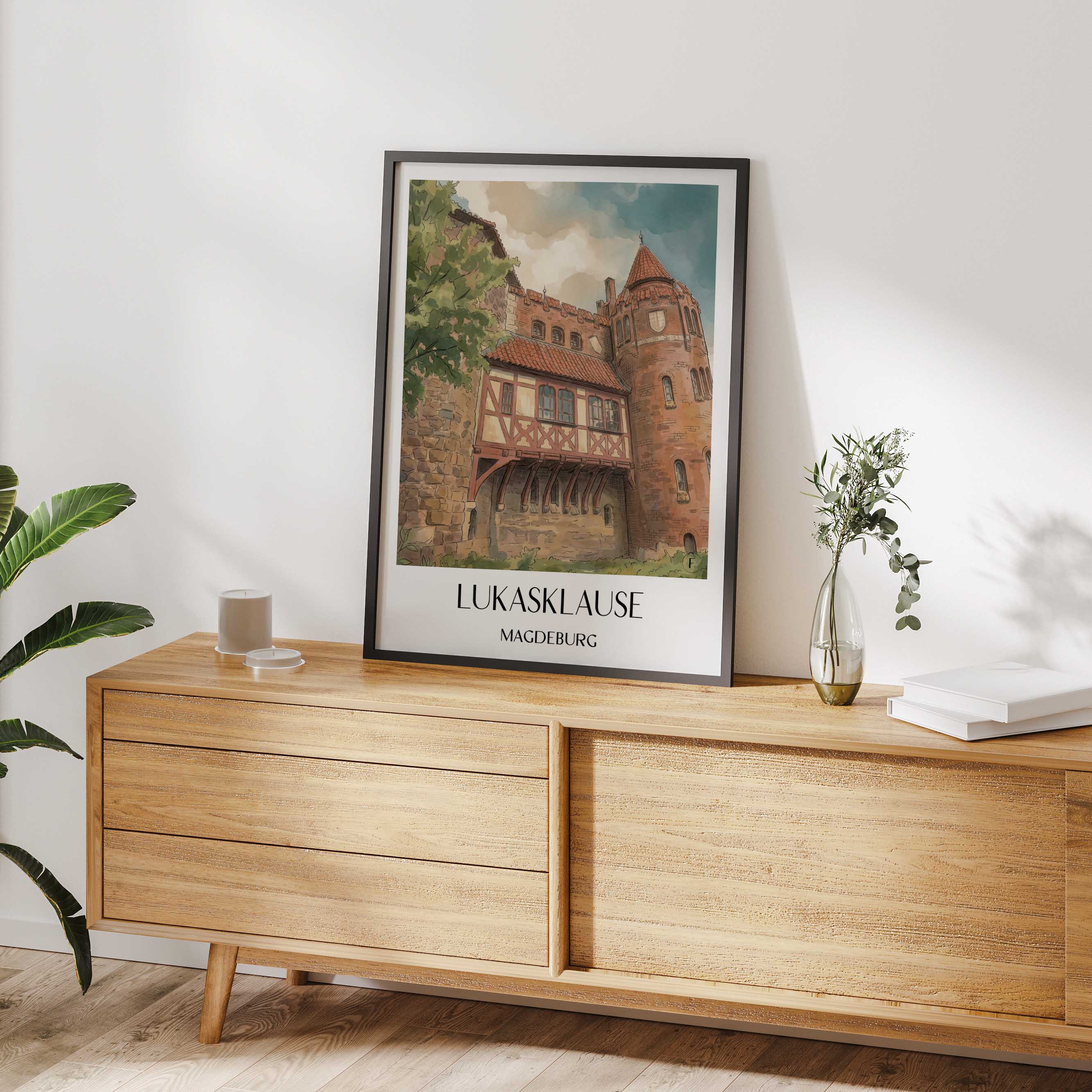 lukasklause-magdeburg-deutschland-poster-aquarell
