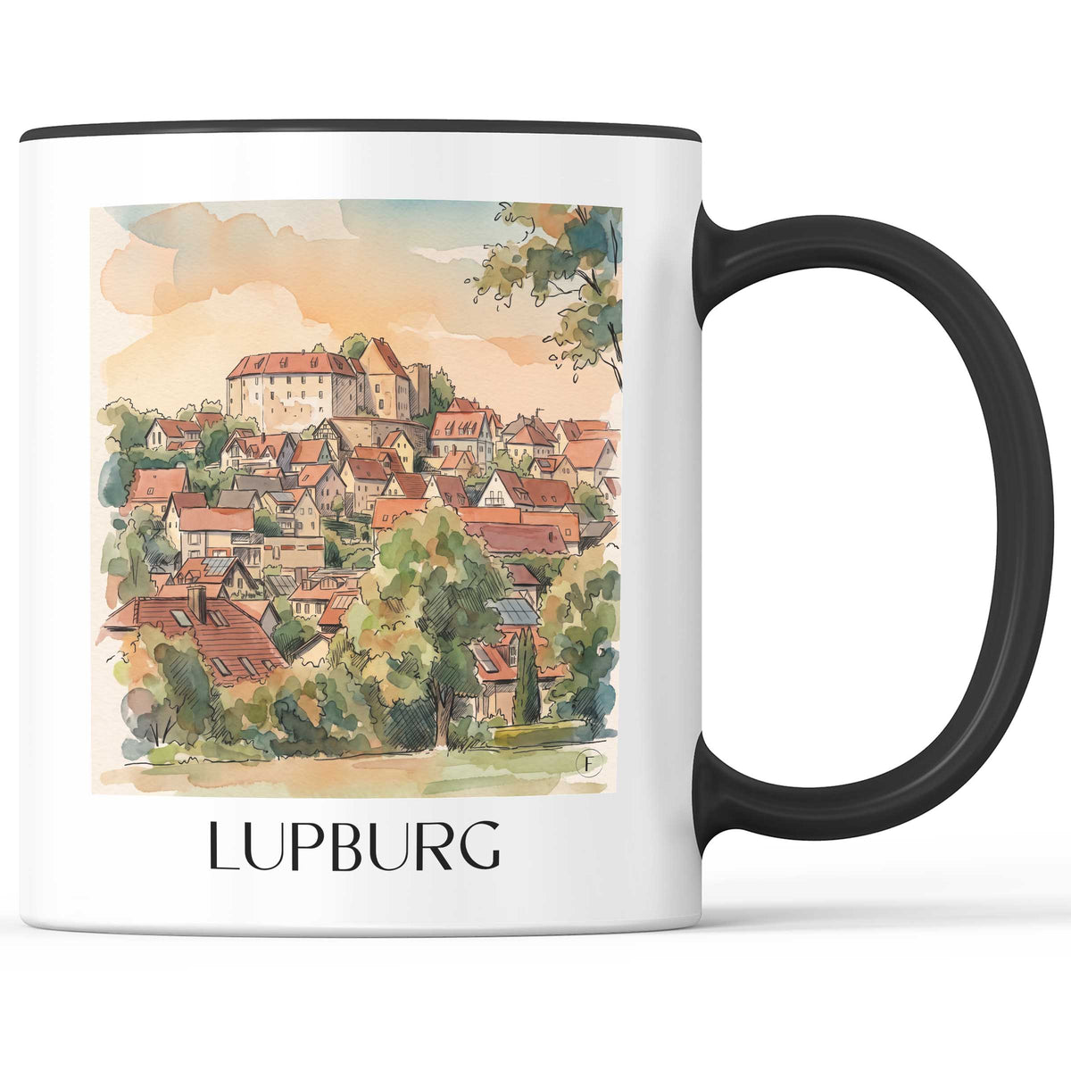 lupburg-bayern-deutschland-kaffeebecher-aquarell