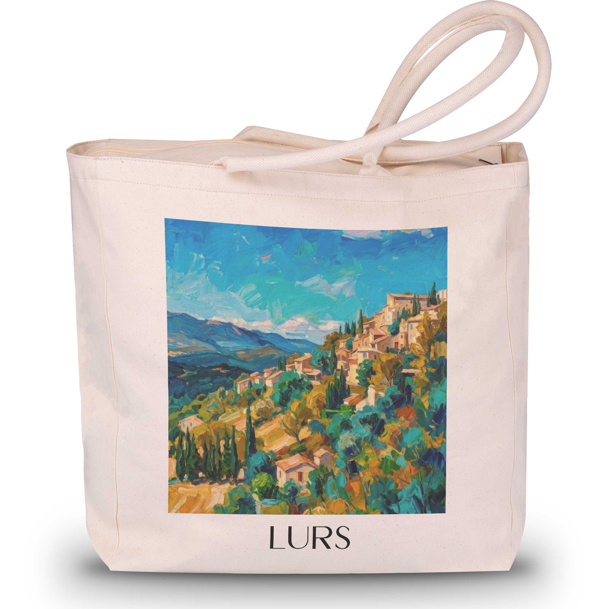 lurs-provence-frankreich-einkaufstasche-oil-painting-oelgemaelde