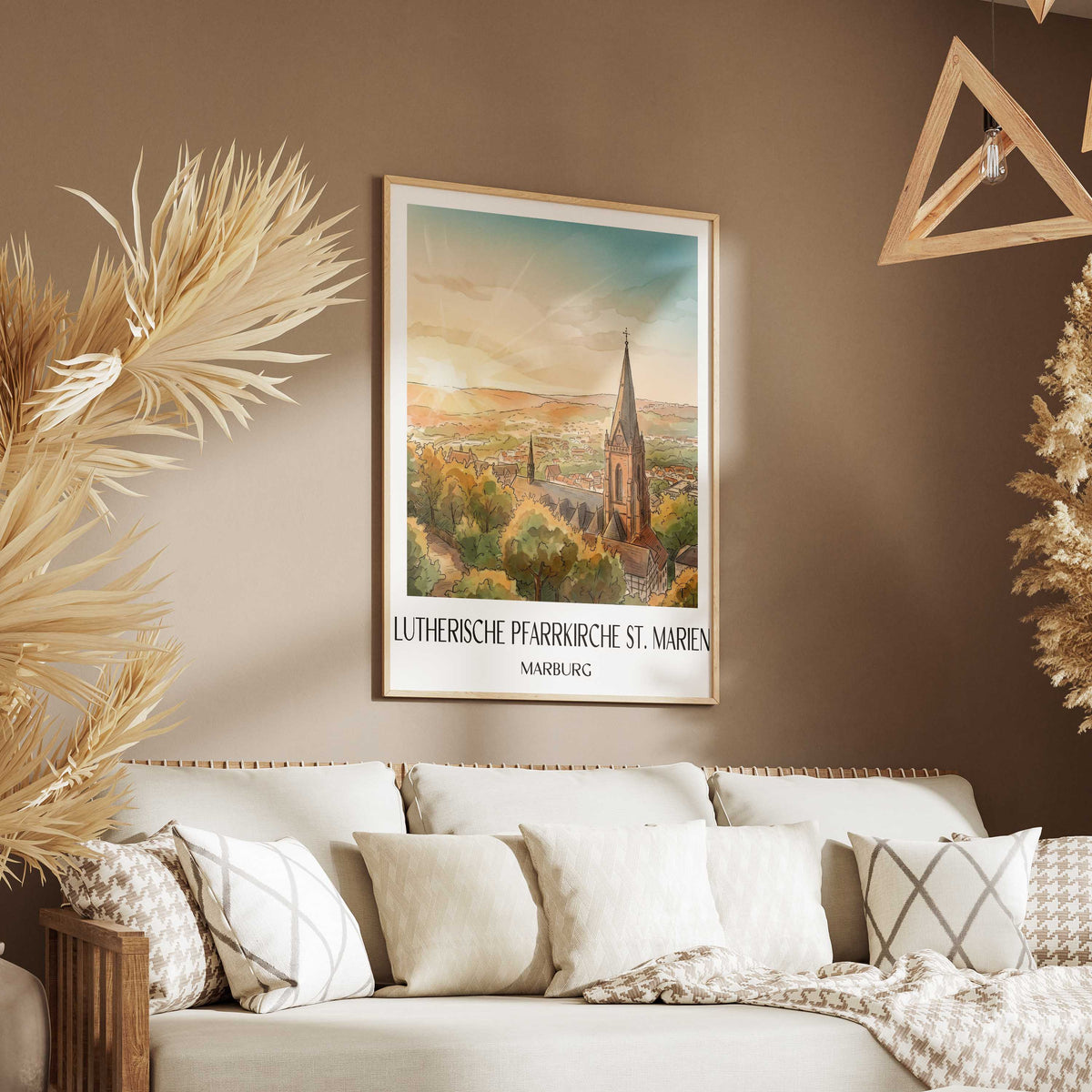 lutherische-pfarrkirche-st.-marien-marburg-deutschland-poster-aquarell