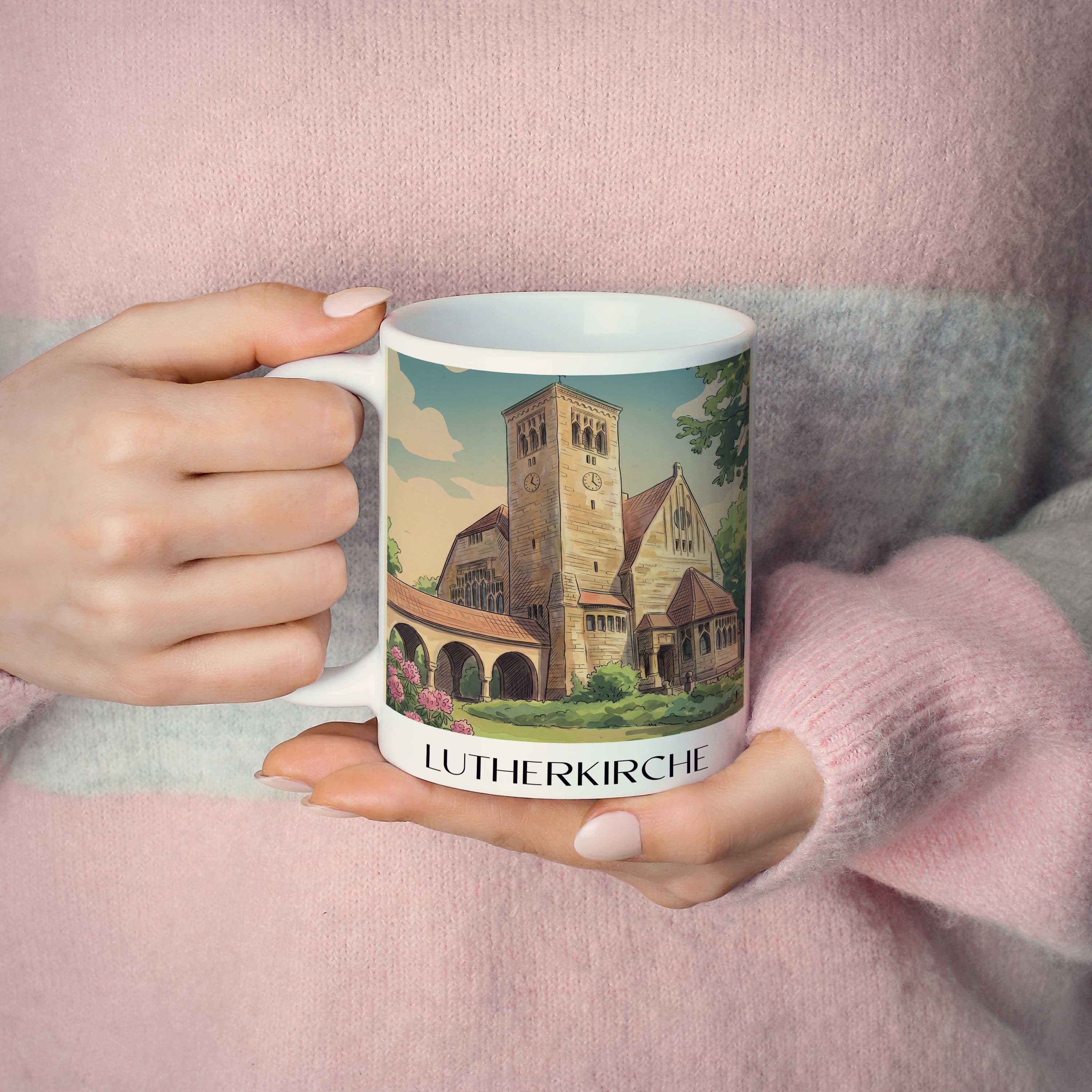 lutherkirche-bochum-deutschland-kaffeebecher-aquarell