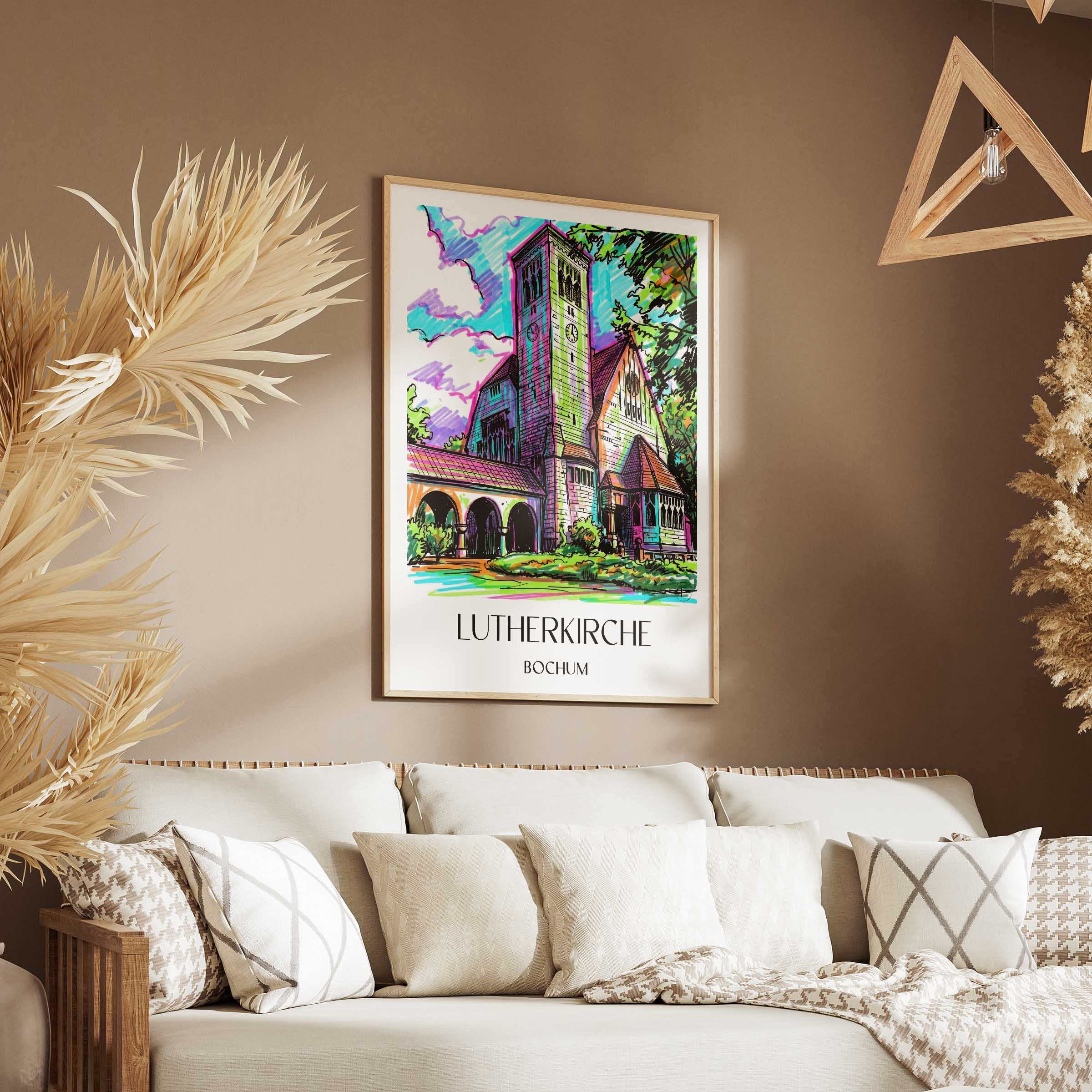 lutherkirche-bochum-deutschland-poster-graffiti
