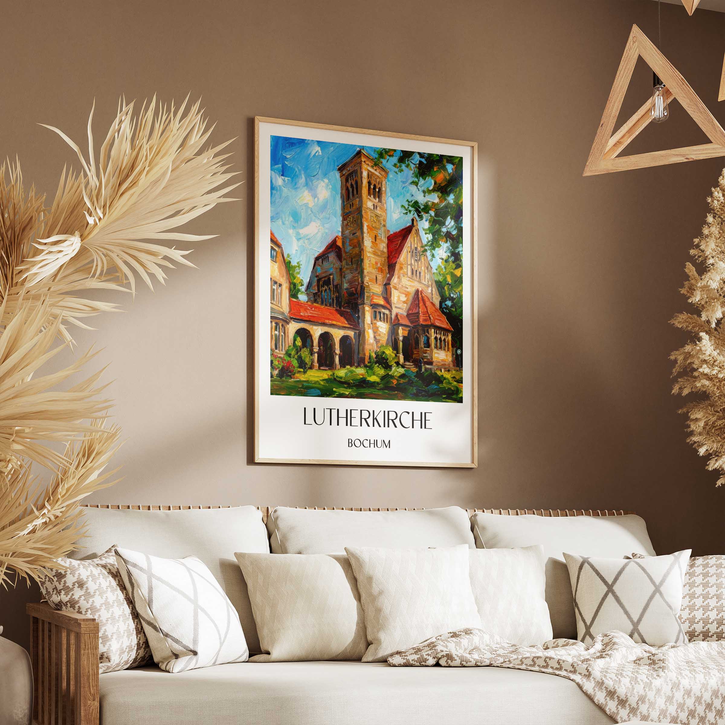lutherkirche-bochum-deutschland-poster-oil-painting-oelgemaelde