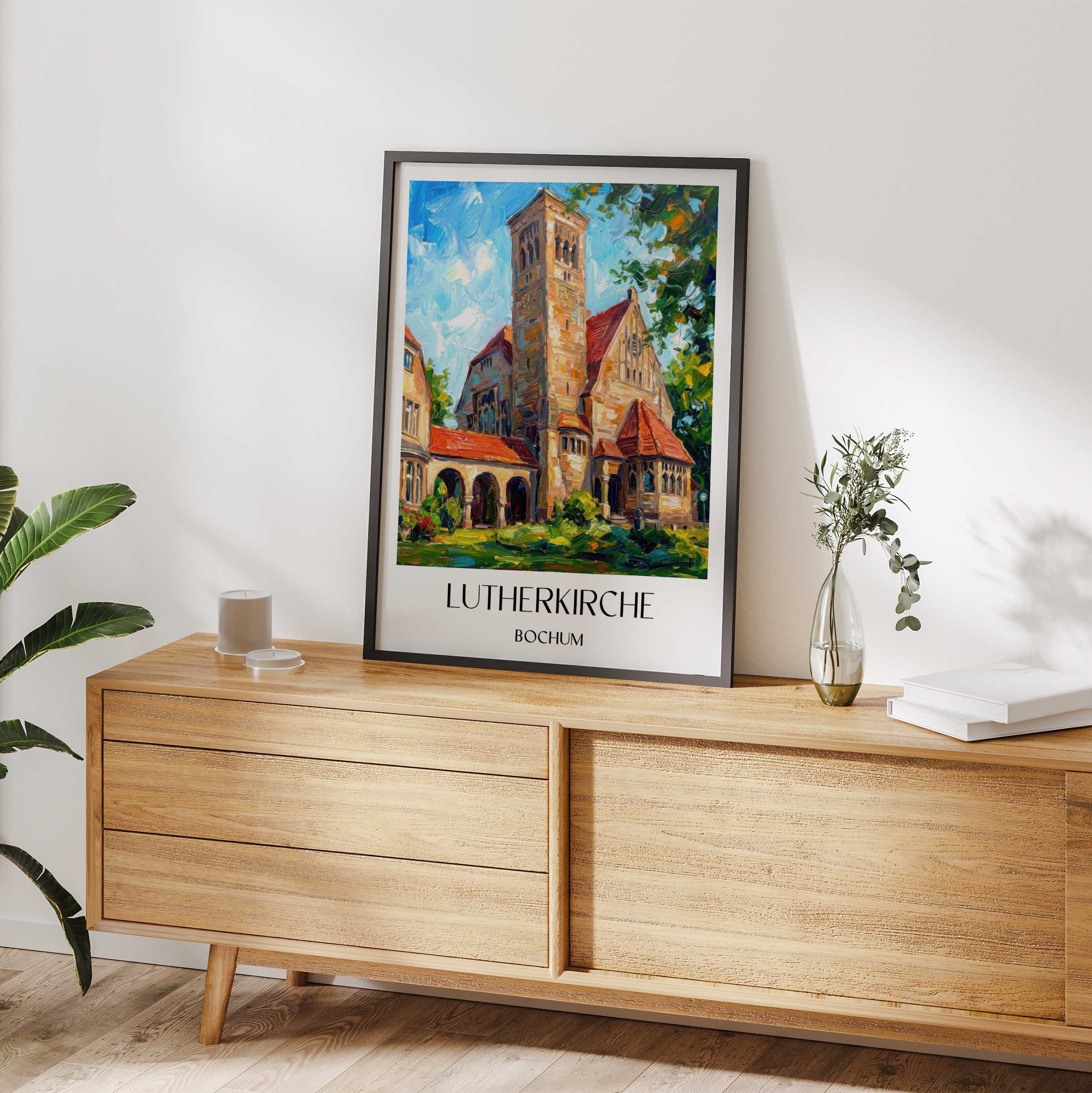 lutherkirche-bochum-deutschland-poster-oil-painting-oelgemaelde