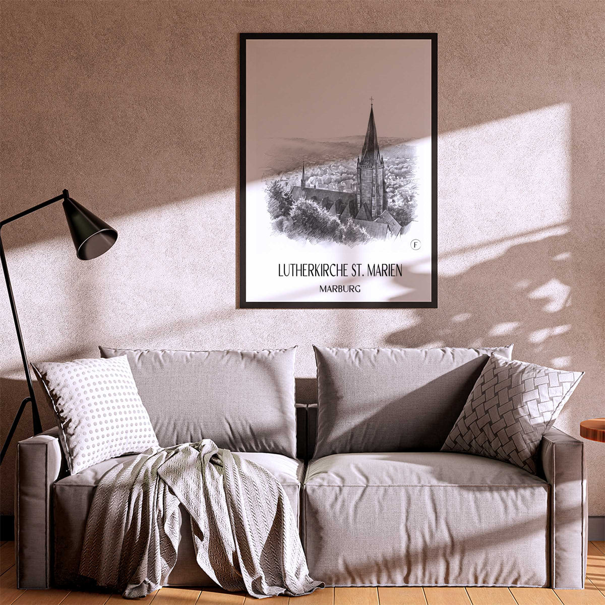 lutherkirche-st.-marien-marburg-deutschland-poster-bleistift-zeichnung-drawing