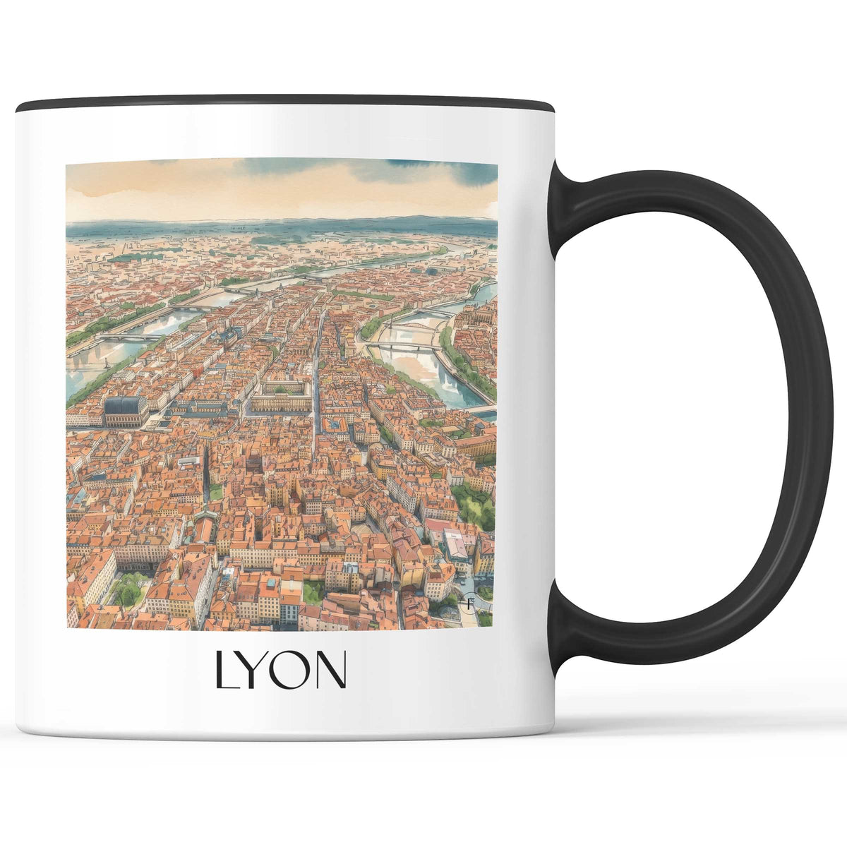lyon-rhône-frankreich-kaffeebecher-aquarell