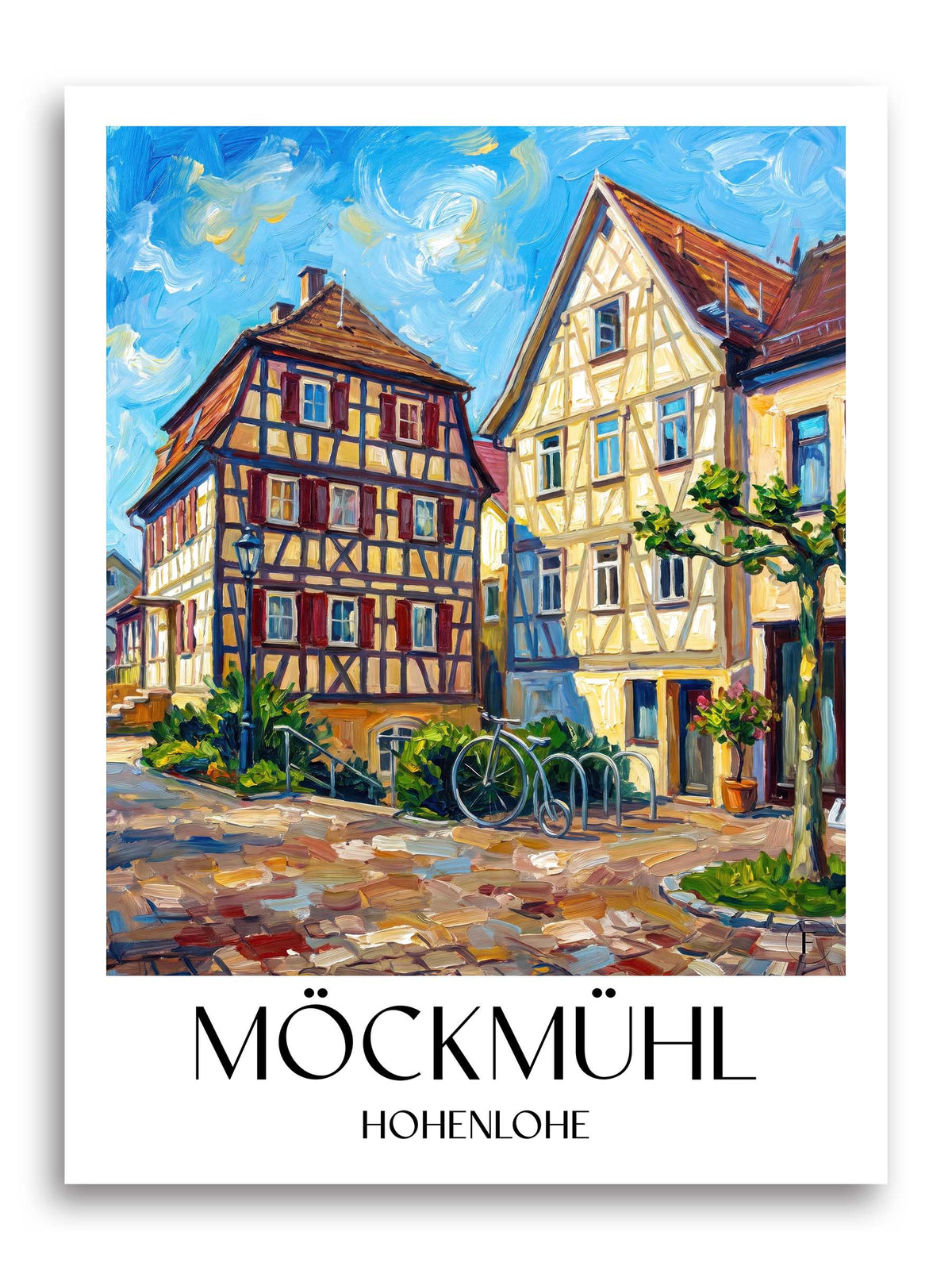 möckmühl-hohenlohe-deutschland-poster-oil-painting-oelgemaelde