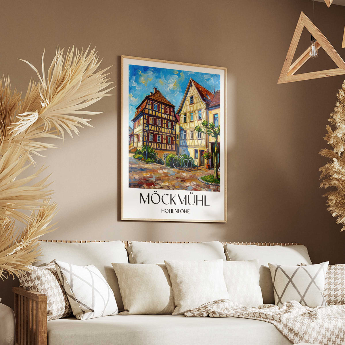 möckmühl-hohenlohe-deutschland-poster-oil-painting-oelgemaelde