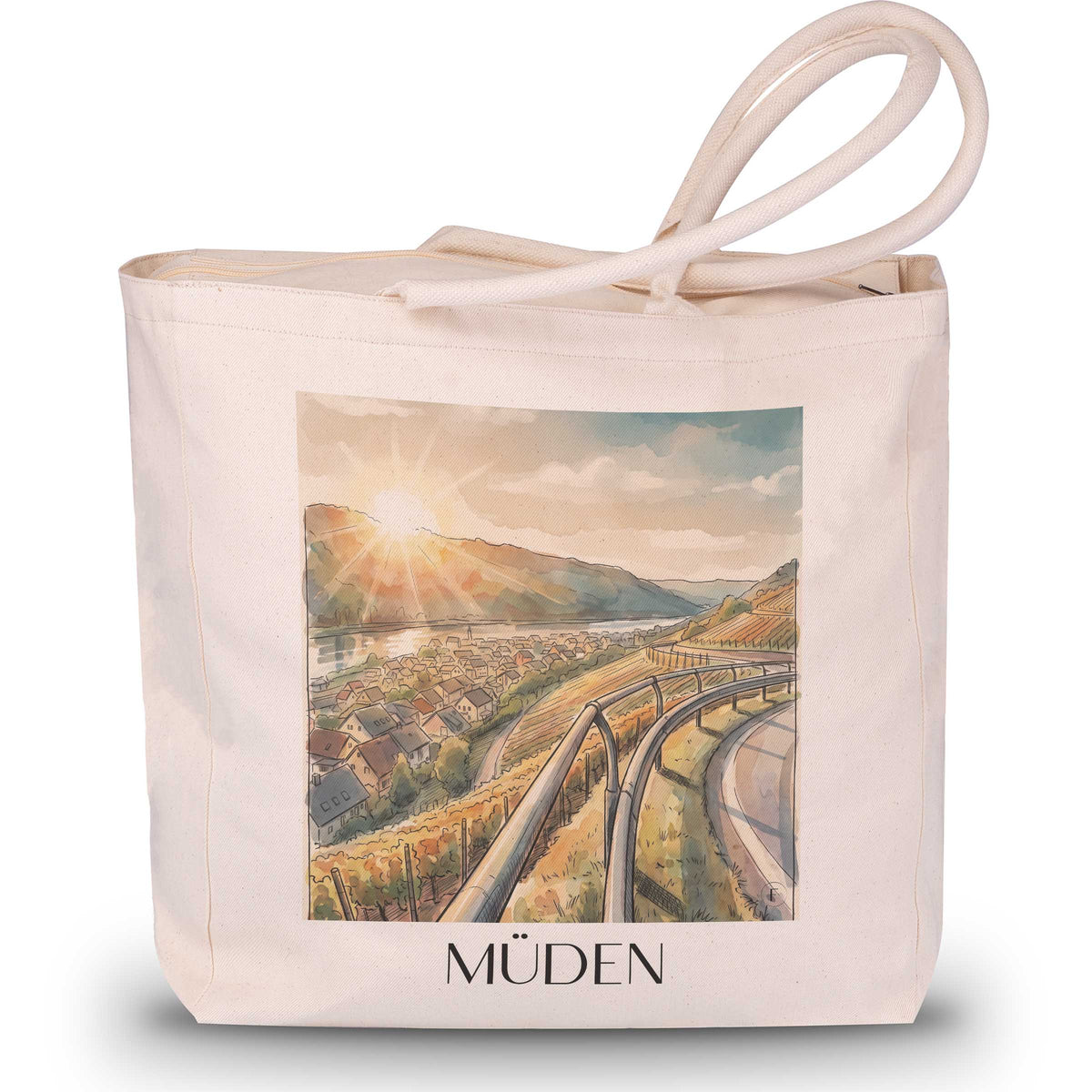 müden-mosel-deutschland-einkaufstasche-aquarell
