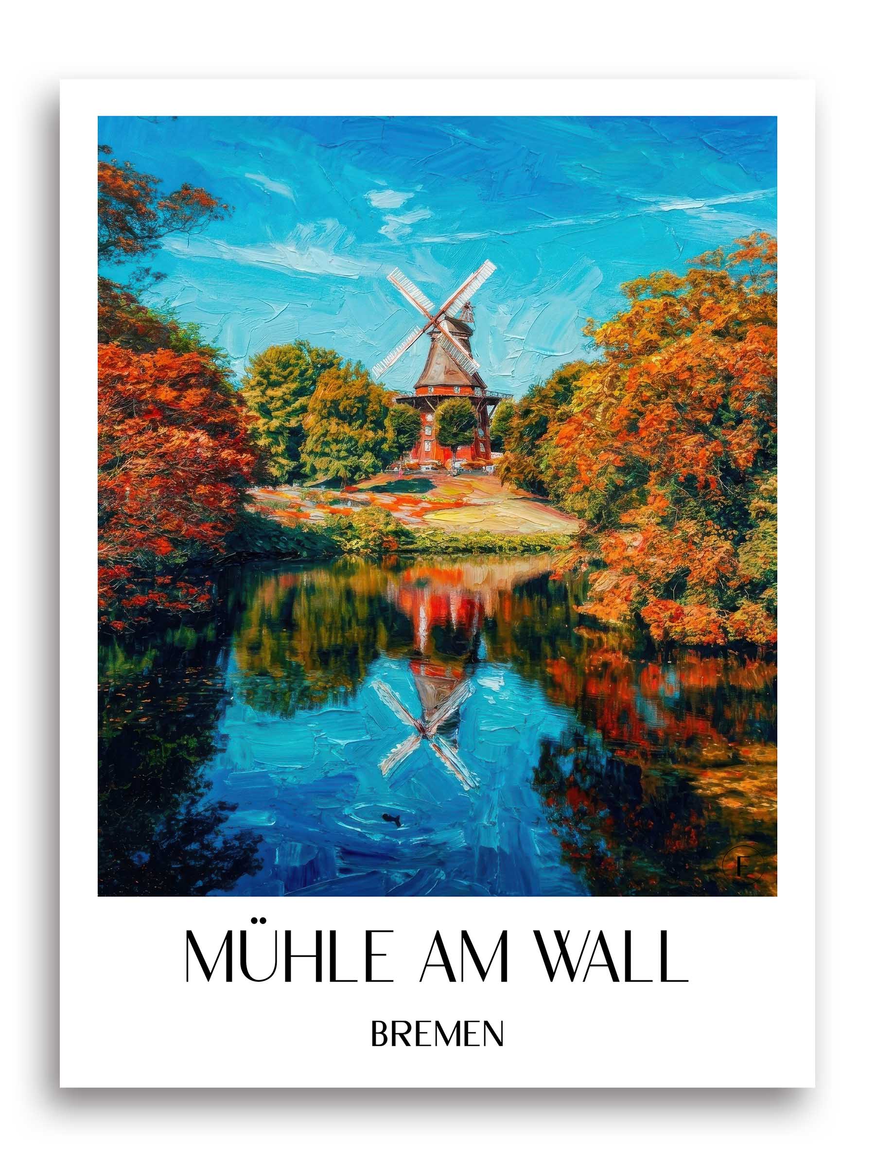 mühle-am-wall-bremen-deutschland-poster-oil-painting-oelgemaelde