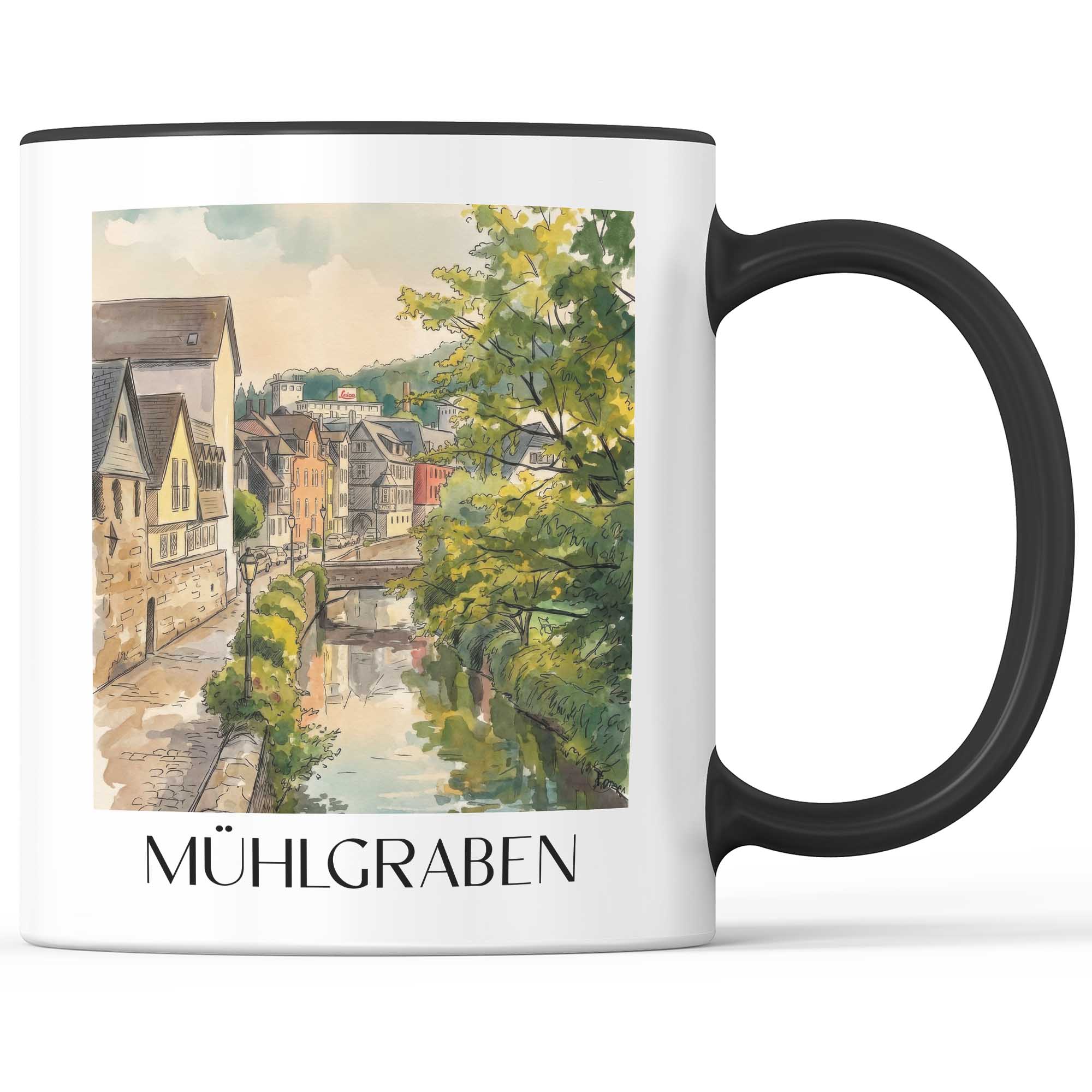 mühlgraben-wetzlar-deutschland-kaffeebecher-aquarell